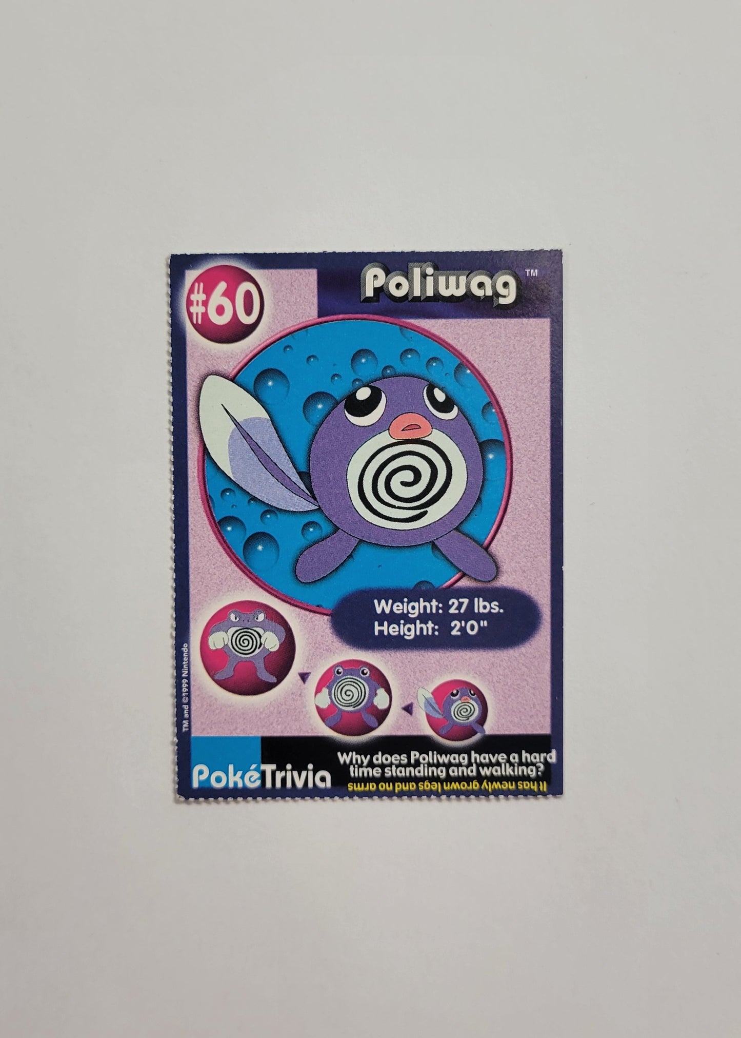 #60 Poliwag - Burger King PokéTrivia