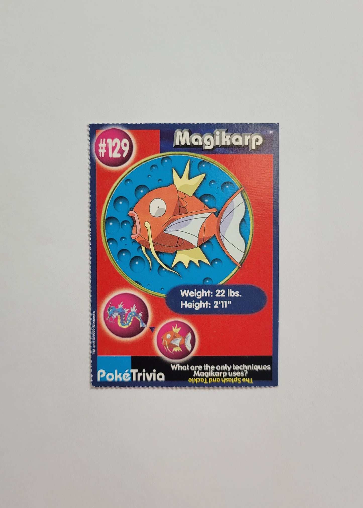 #129 Magikarp - Burger King PokéTrivia