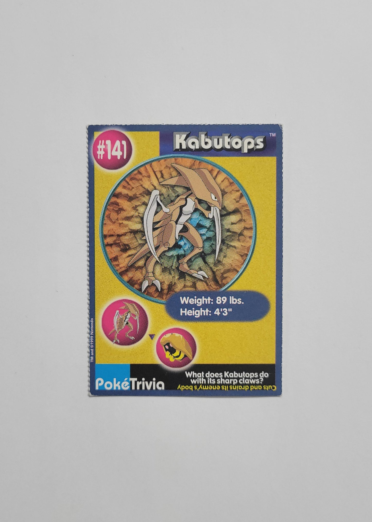 #141 Kabutops - Burger King PokéTrivia