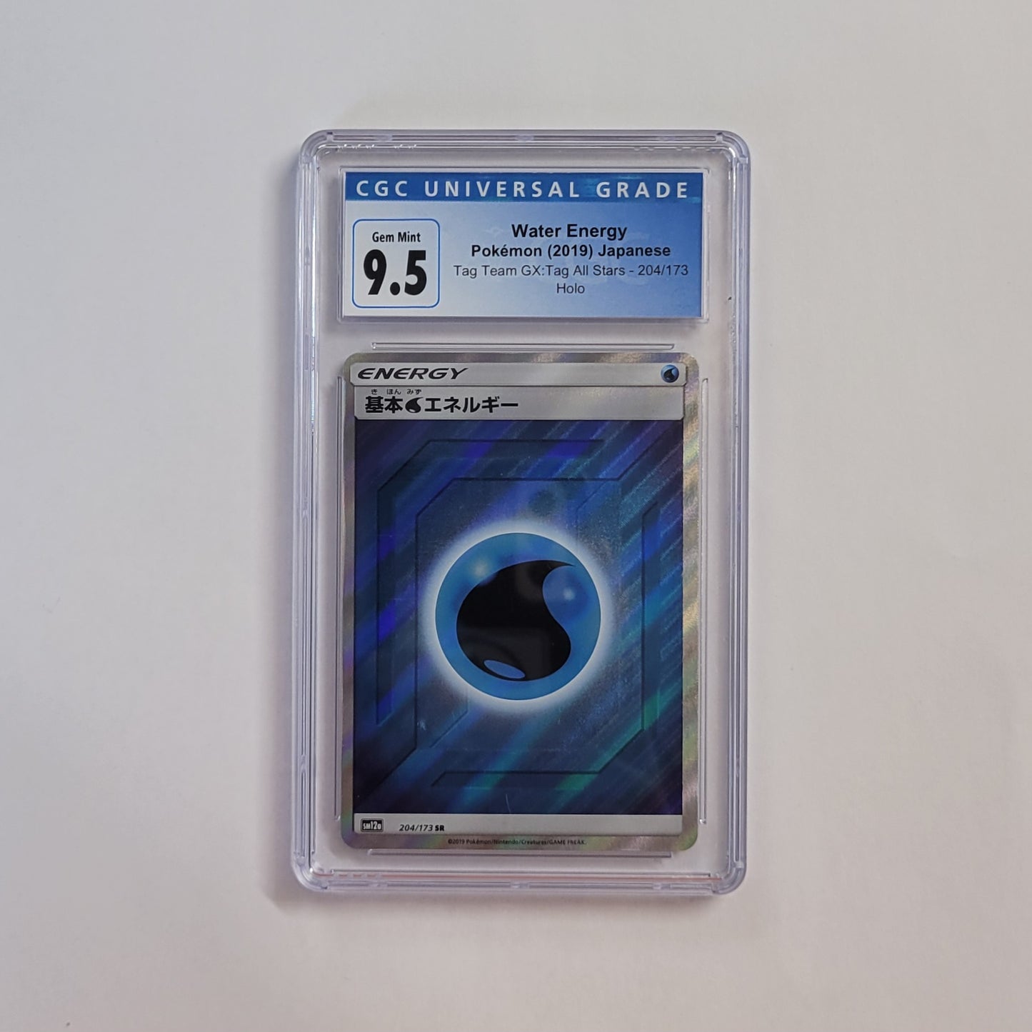 Water Energy 204/173 - Tag Team GX: Tag All Stars (Japanese) - CGC 9.5