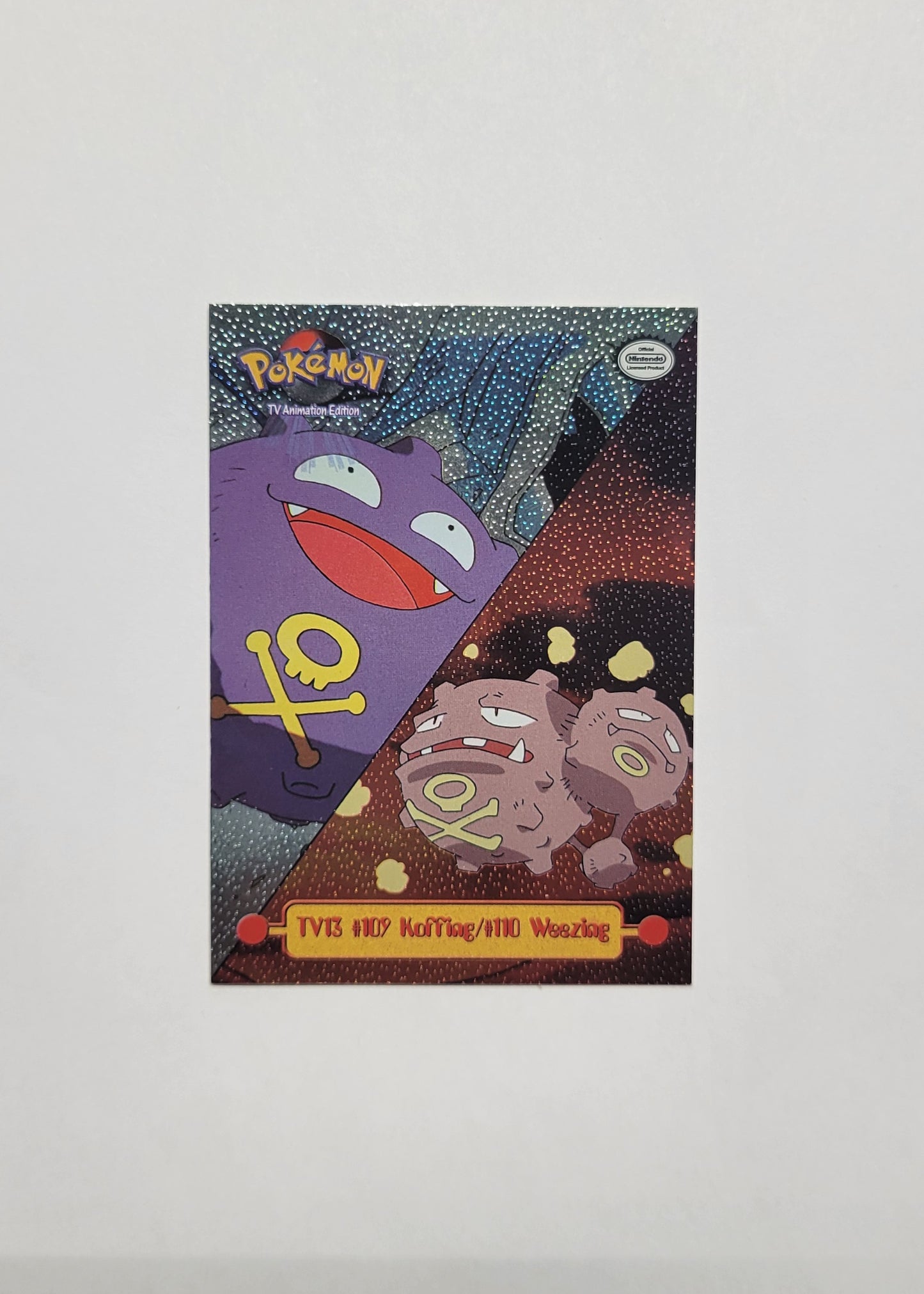 TV13 #109 Koffing/#110 Weezing (Foil) - Topps TV Animation Edition