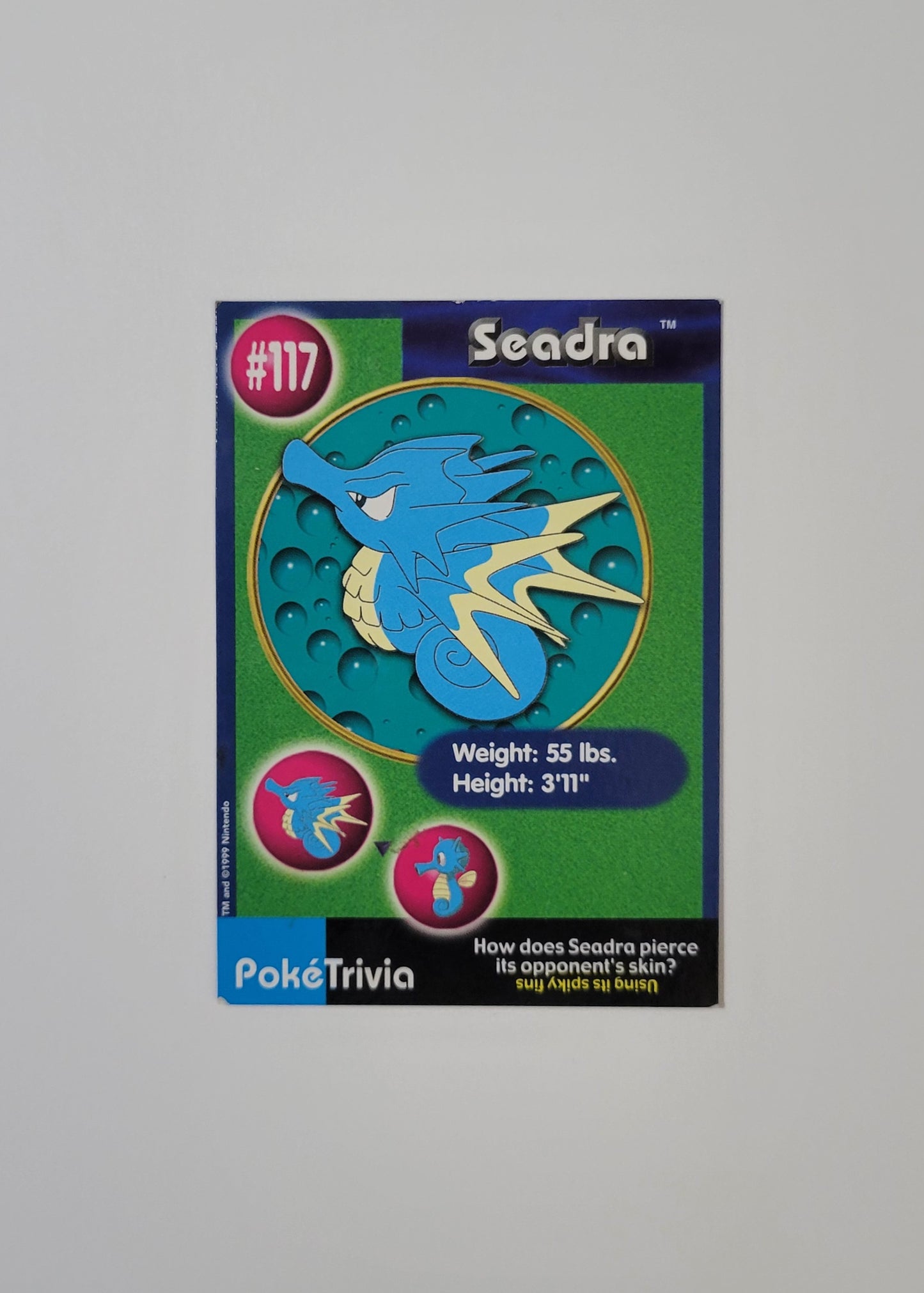 #117 Seadra - Burger King PokéTrivia