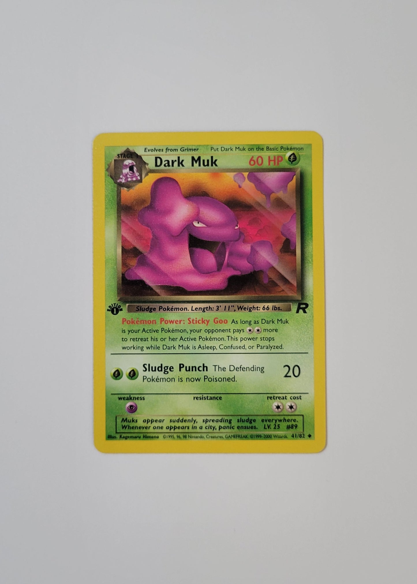 Dark Muk 41/82 - Team Rocket (1st Edition)