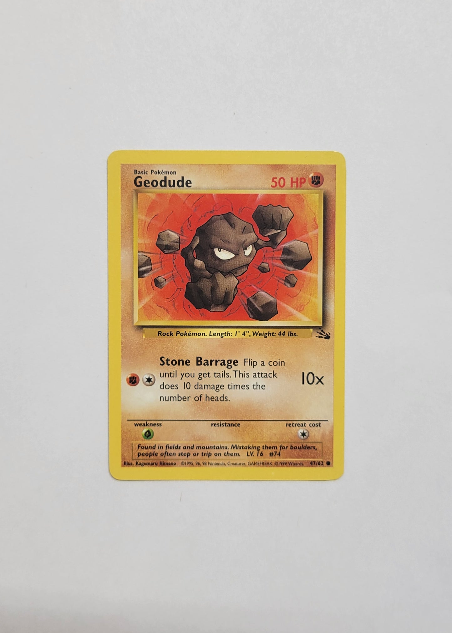 Geodude 47/62 - Fossil
