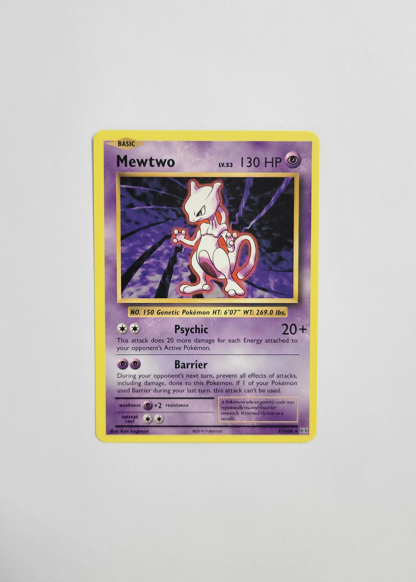 Mewtwo LV.53 51/108 - Evolutions