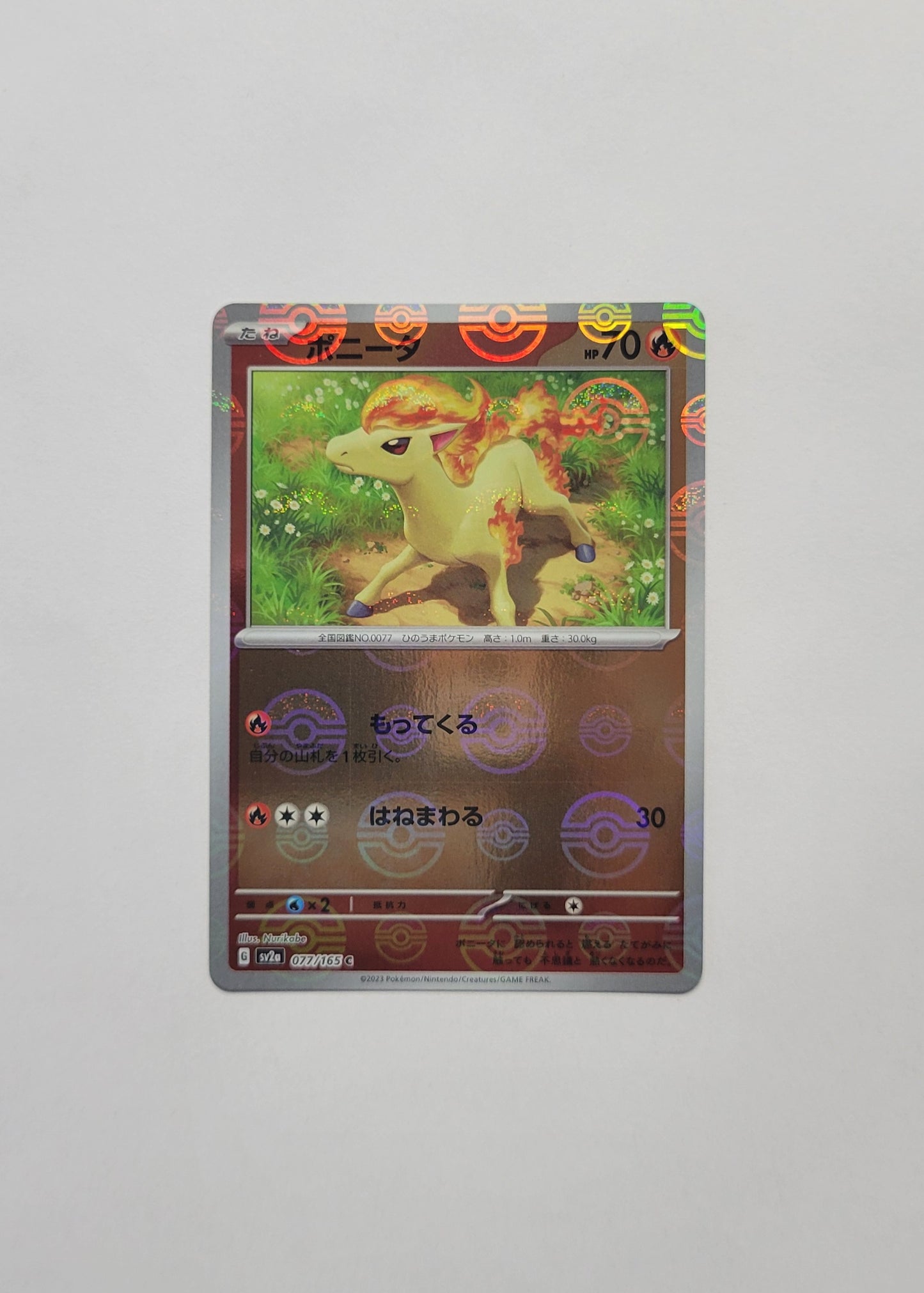 Ponyta 077/165 (Poké Ball) - 151 (Japanese)