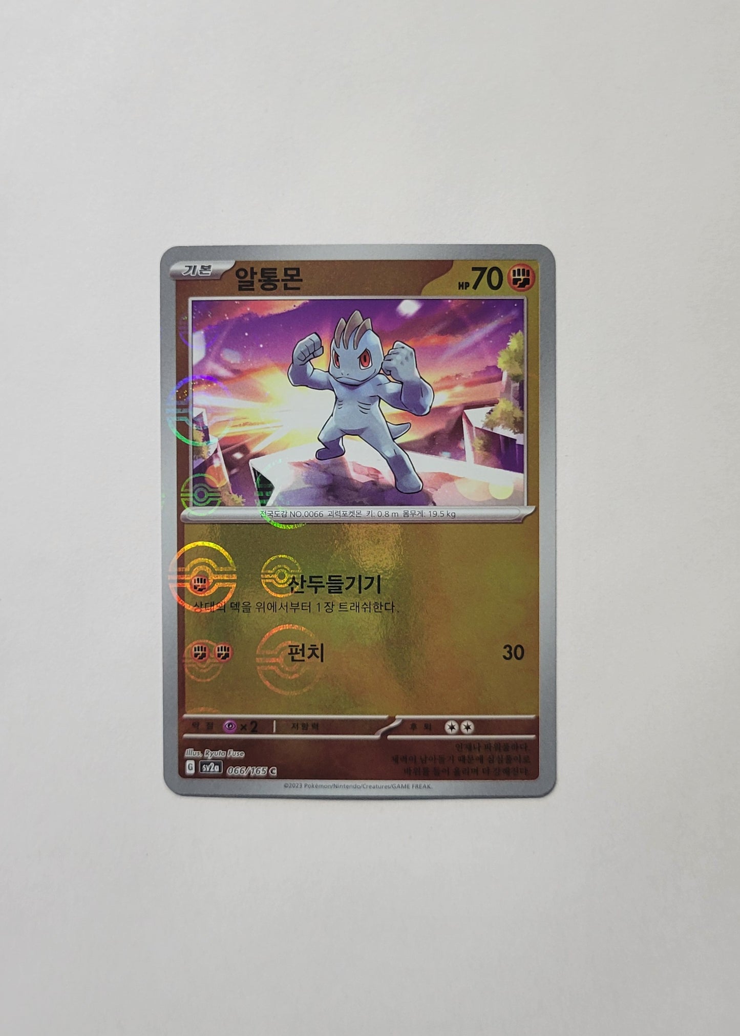 Machop 066/165 (Poké Ball) - 151 (Korean)