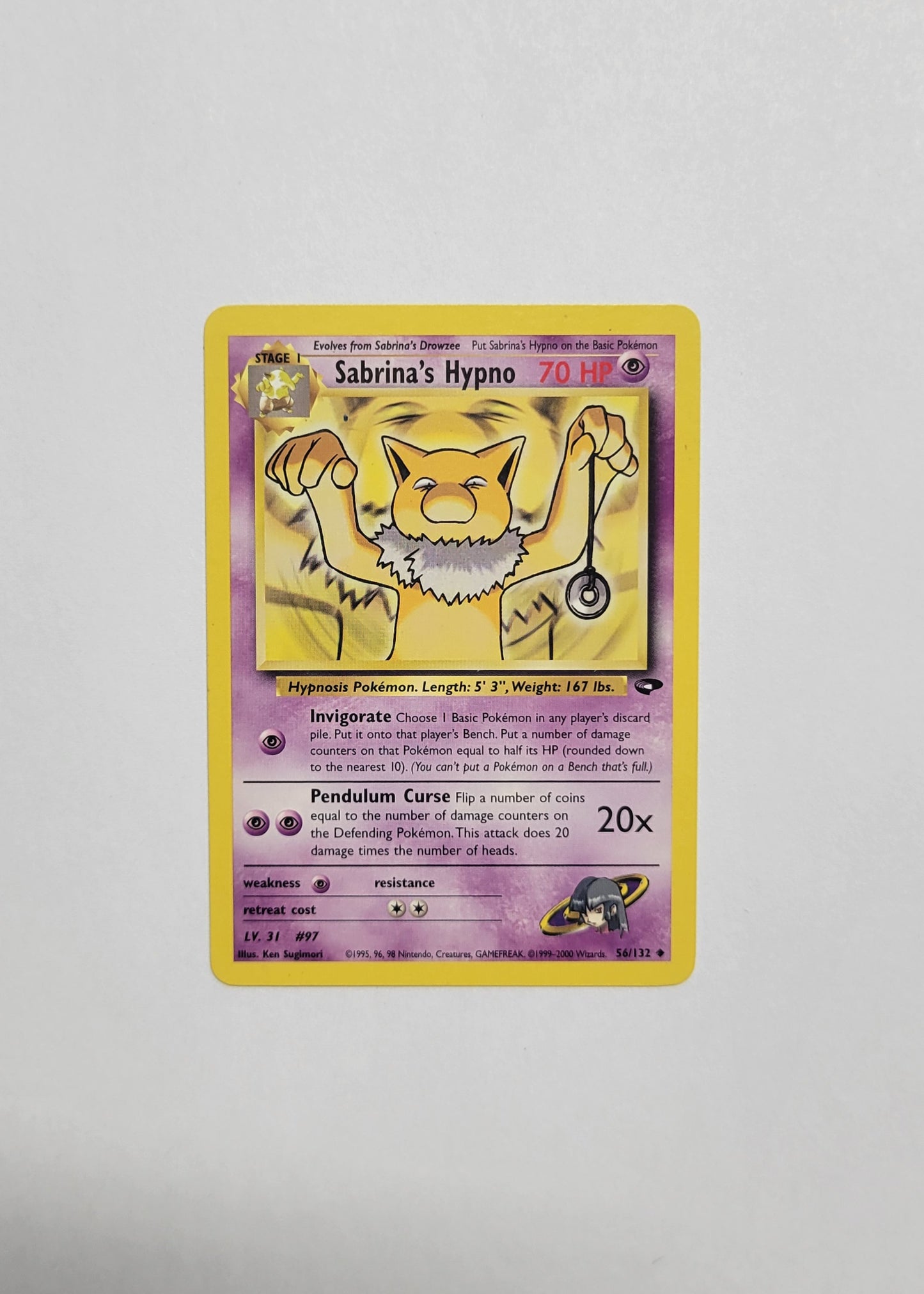 Sabrina's Hypno 56/132 - Gym Challenge