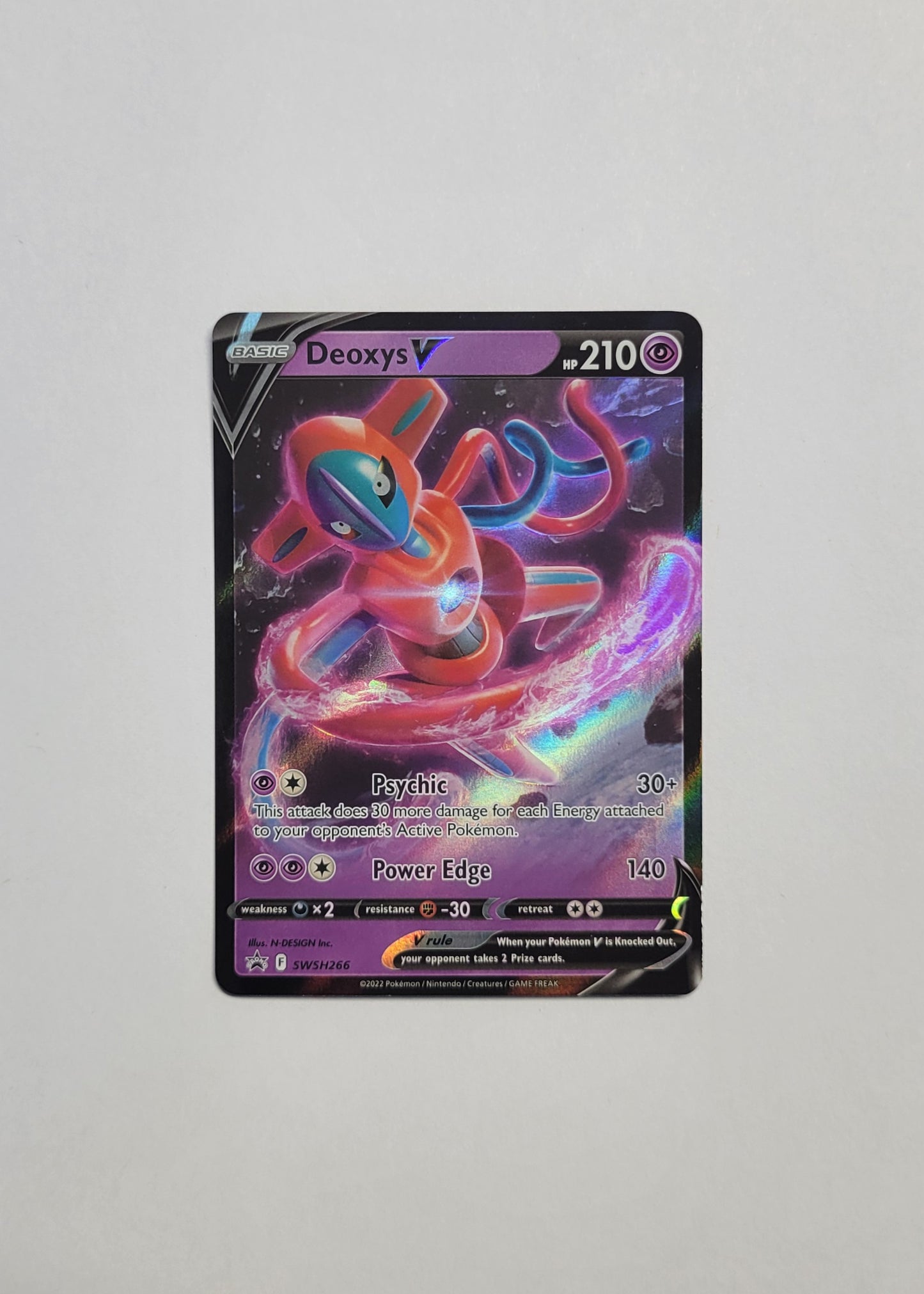 Deoxys V SWSH266 - Black Star Promo