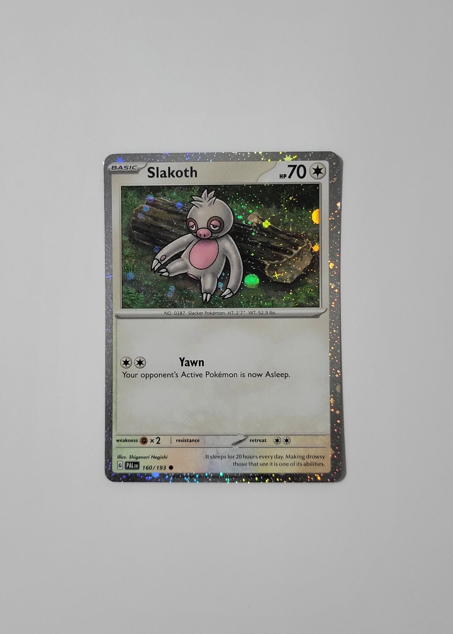 Slakoth 160/193 (Cosmos Holo) - Paldea Evolved