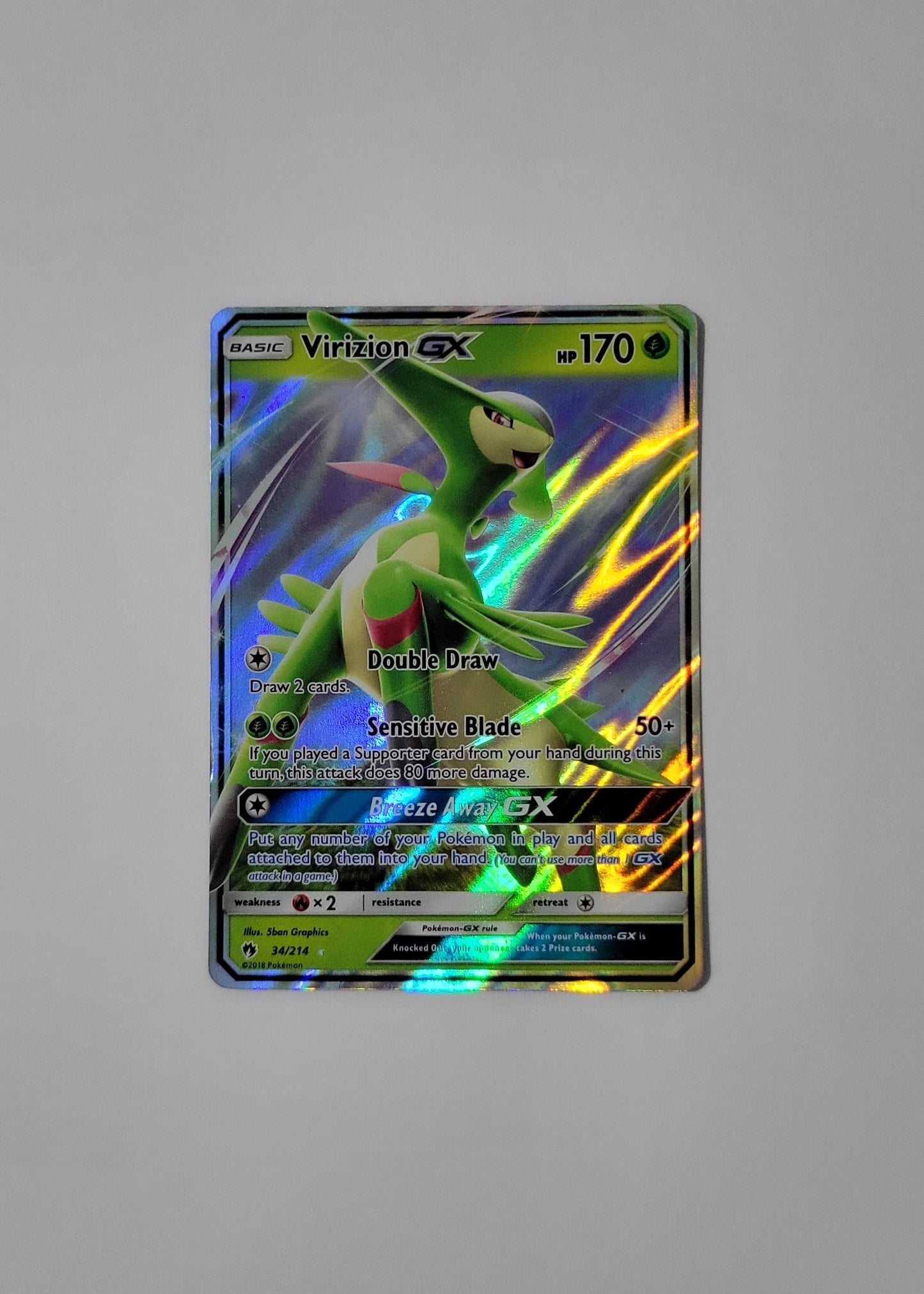 Virizion GX 34/214 - Lost Thunder