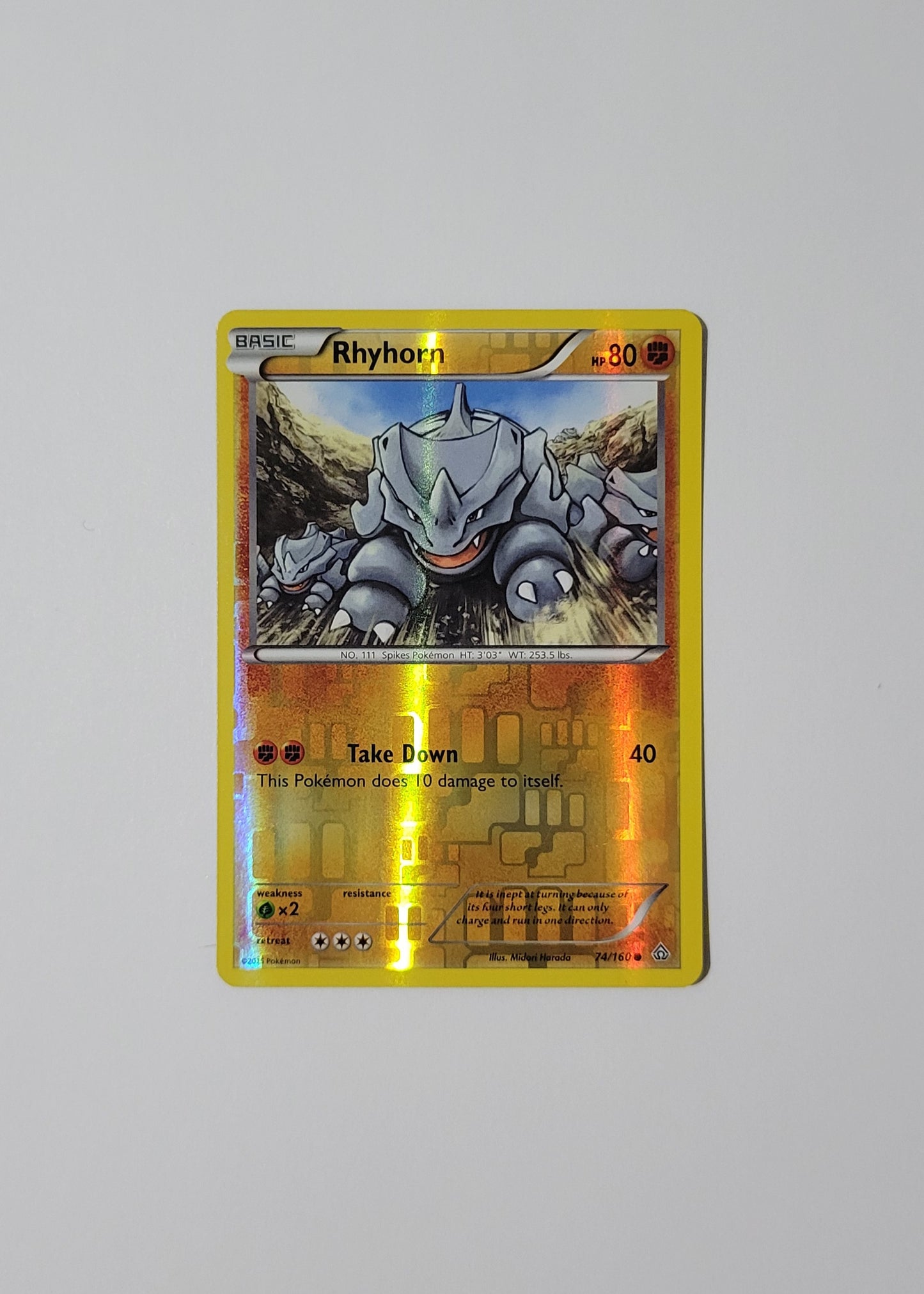 Rhyhorn 74/160 (Reverse Holo) - Primal Clash