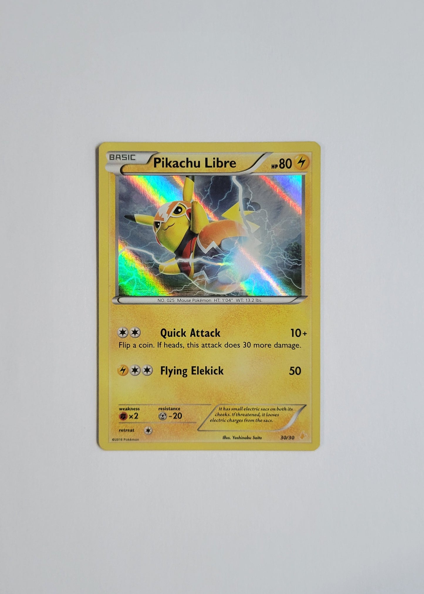 Pikachu Libre 30/30 - XY Trainer Kit: Pikachu Libre & Suicune