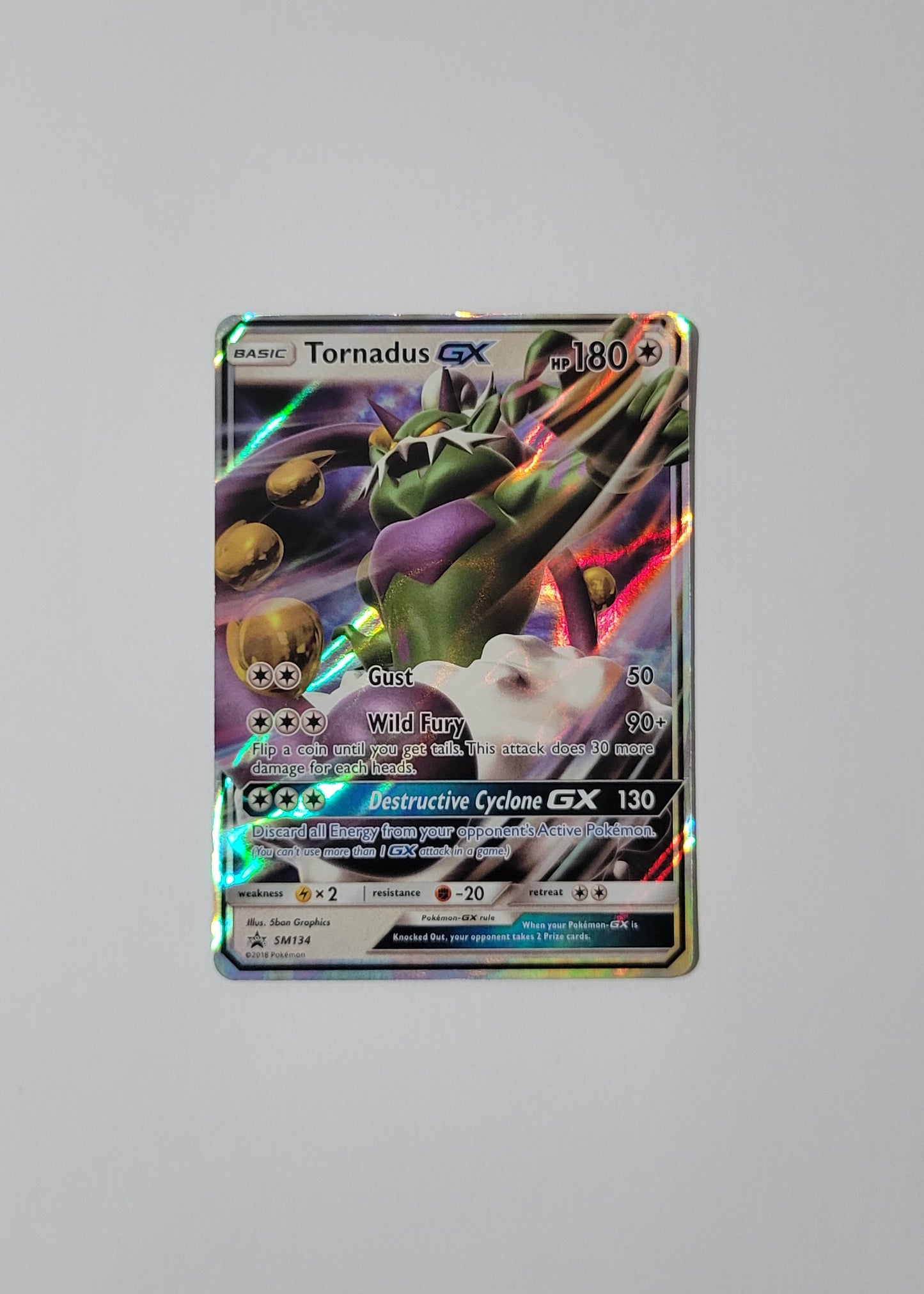 Tornadus GX SM134 - Black Star Promo