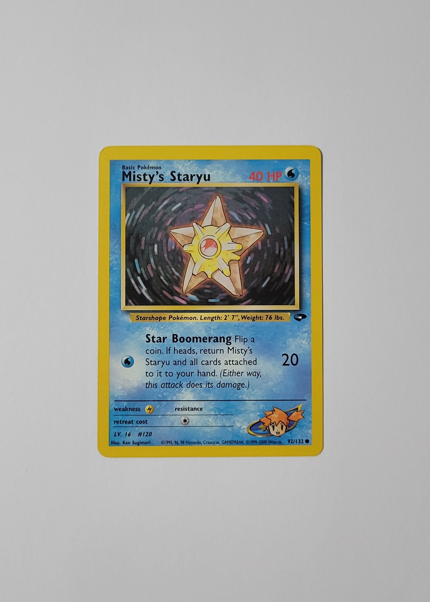 Misty's Staryu 92/132 - Gym Challenge