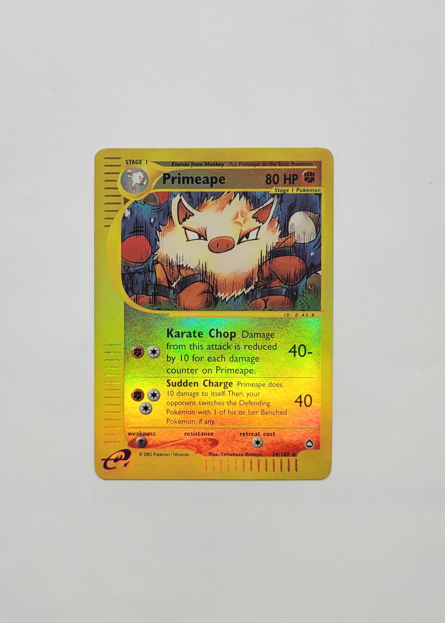 Primeape 29/147 (Reverse Holo) - Aquapolis