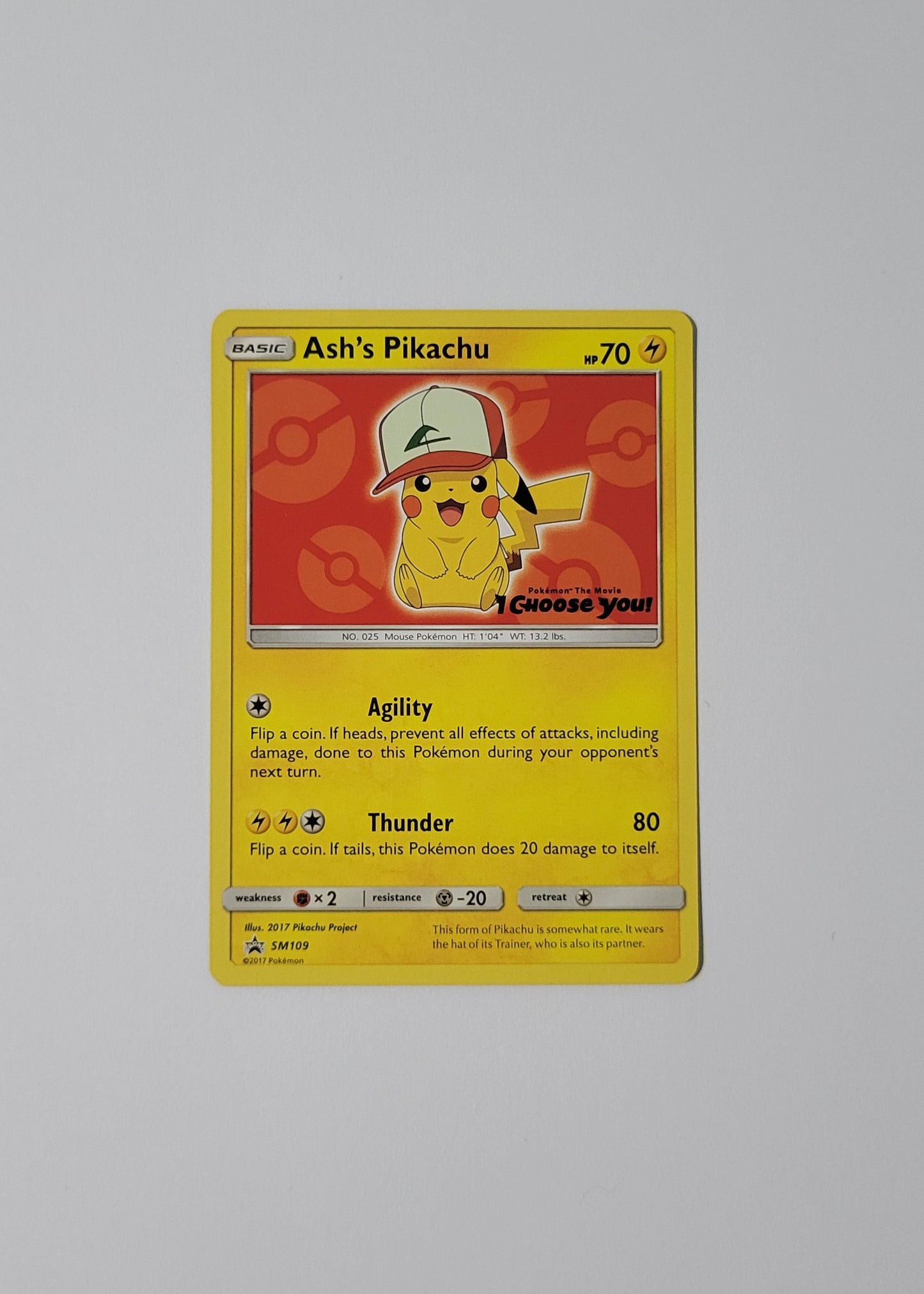 Ash's Pikachu SM109 - Black Star Promo