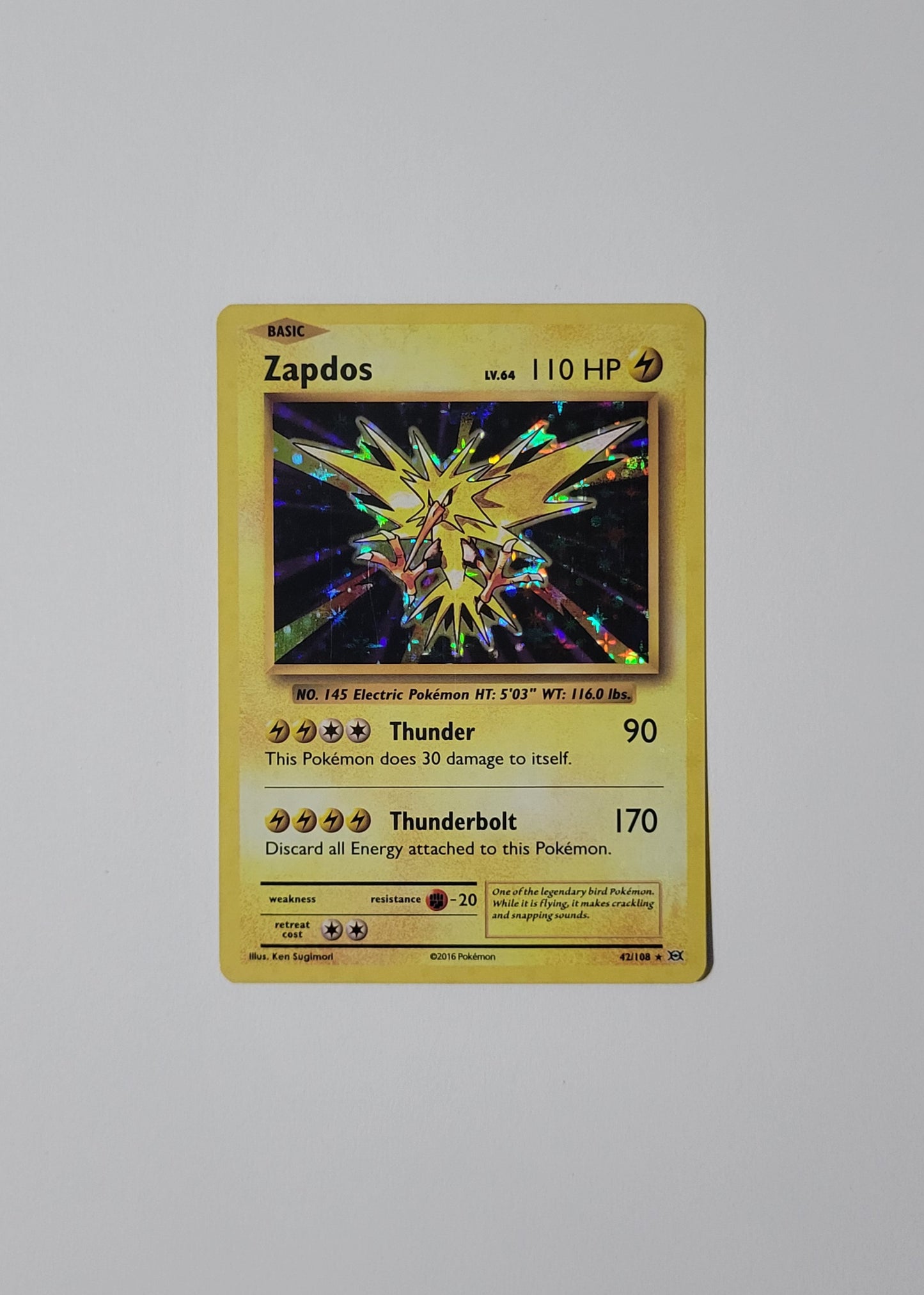 Zapdos 42/108 - Evolutions