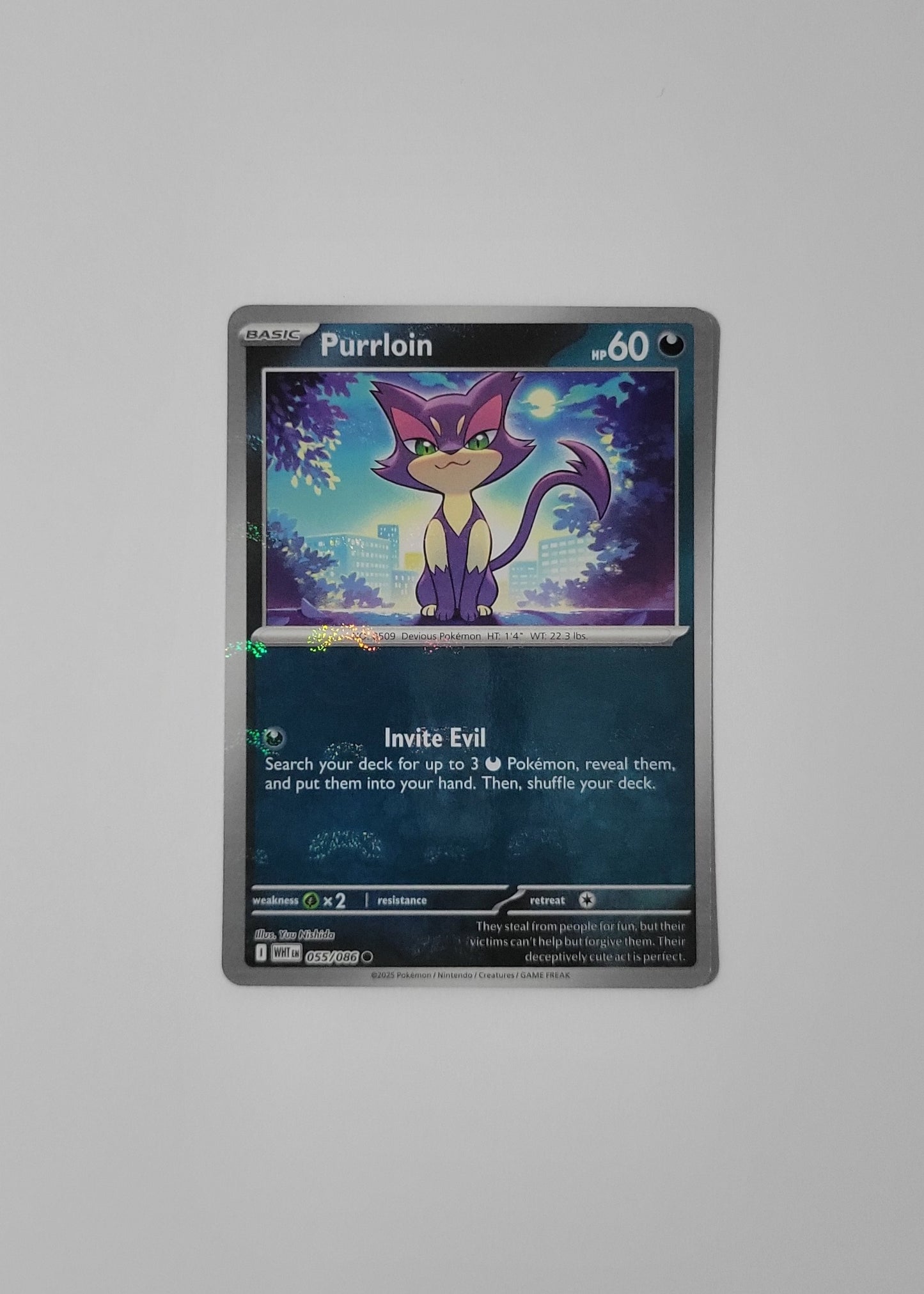 Purrloin 055/086 (Master Ball) - White Flare