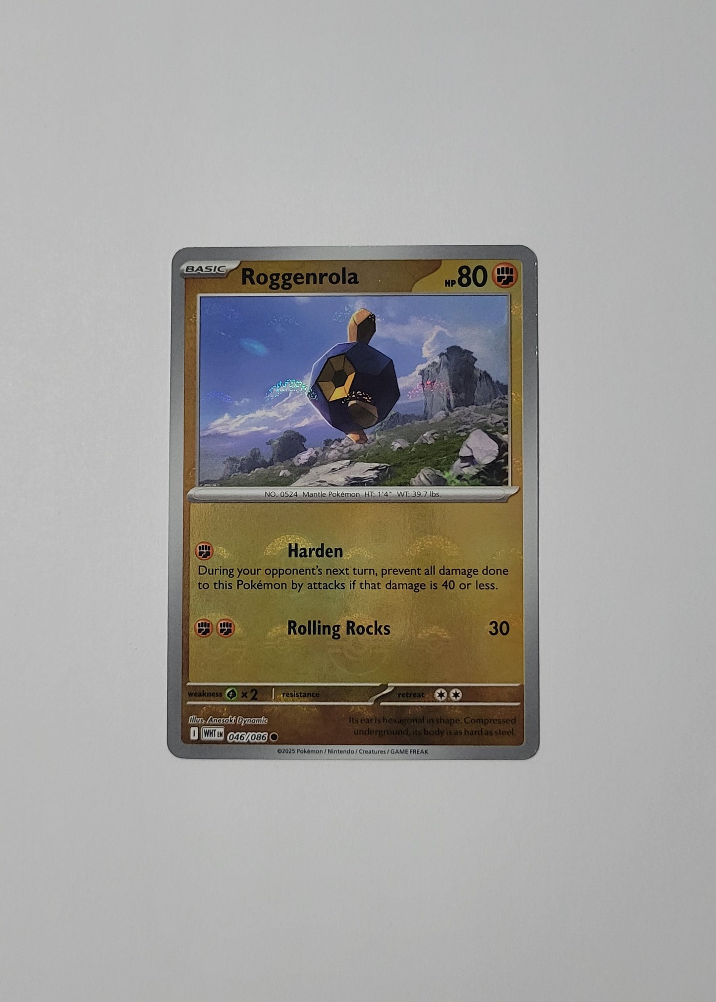 Roggenrola 046/086 (Poké Ball) - White Flare