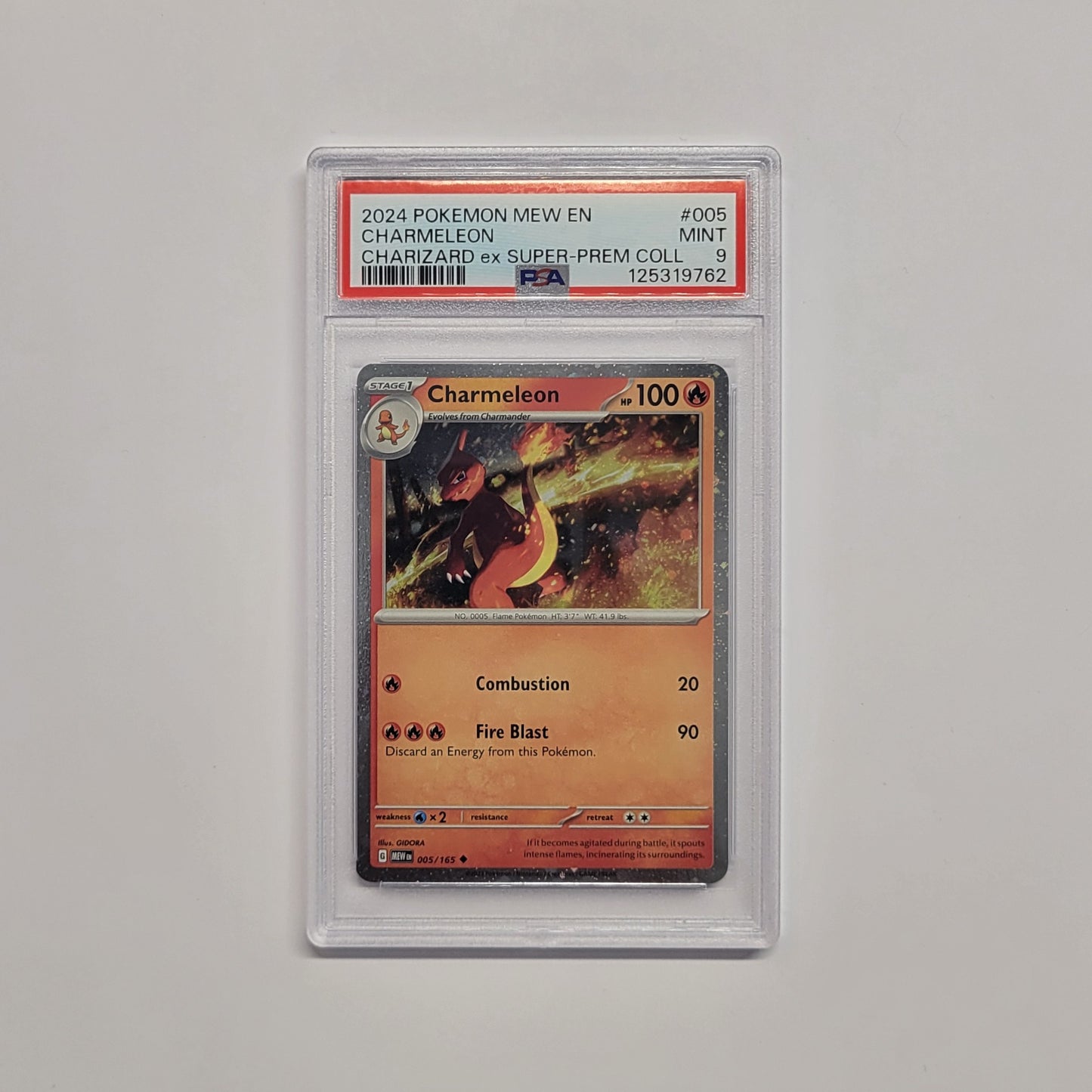 Charmeleon 005/165 - Charizard ex Super Premium Collection - PSA 9