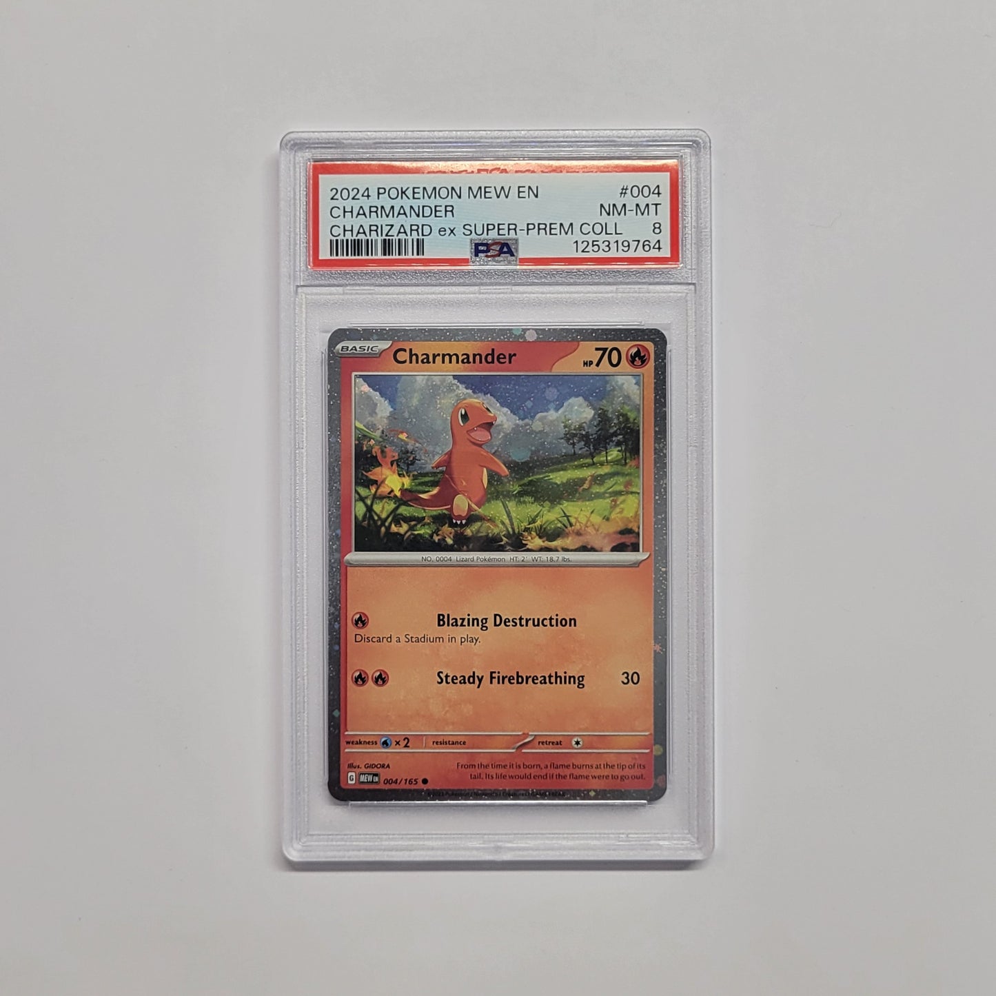 Charmander 004/165 - Charizard ex Super Premium Collection - PSA 8