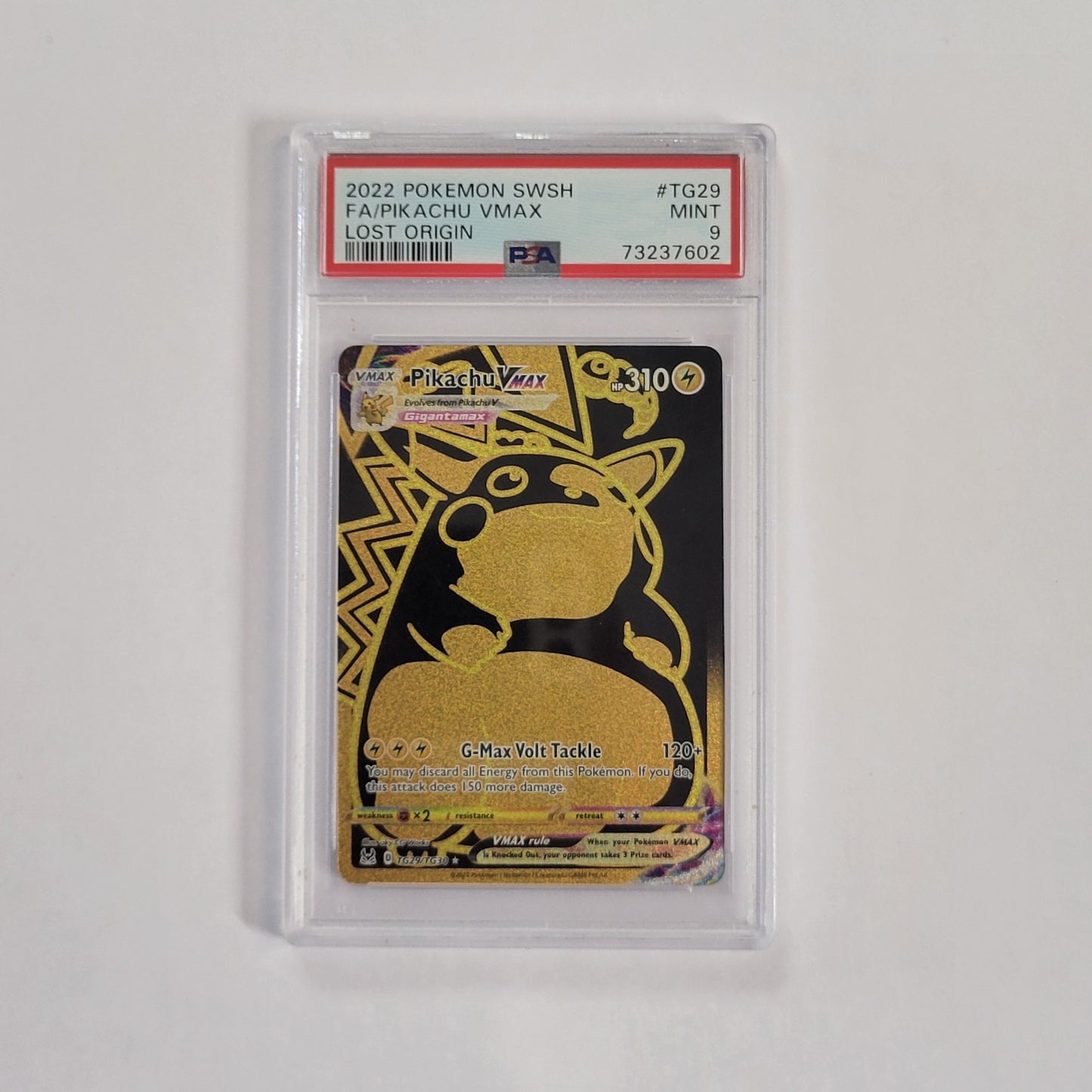 Pikachu VMAX TG29/TG30 - Lost Origin: Trainer Gallery - PSA 9