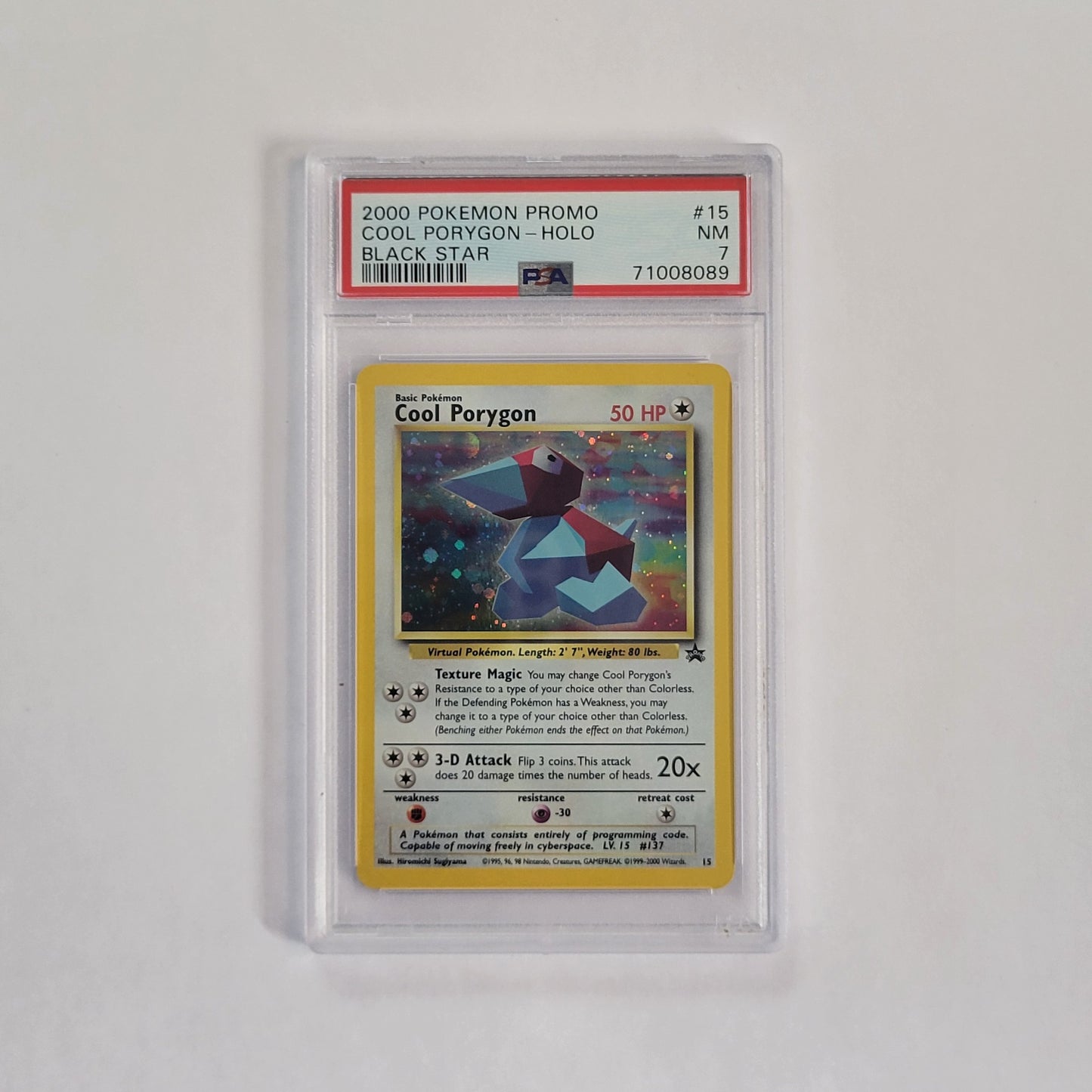Cool Porygon 15 - Black Star Promo - PSA 7
