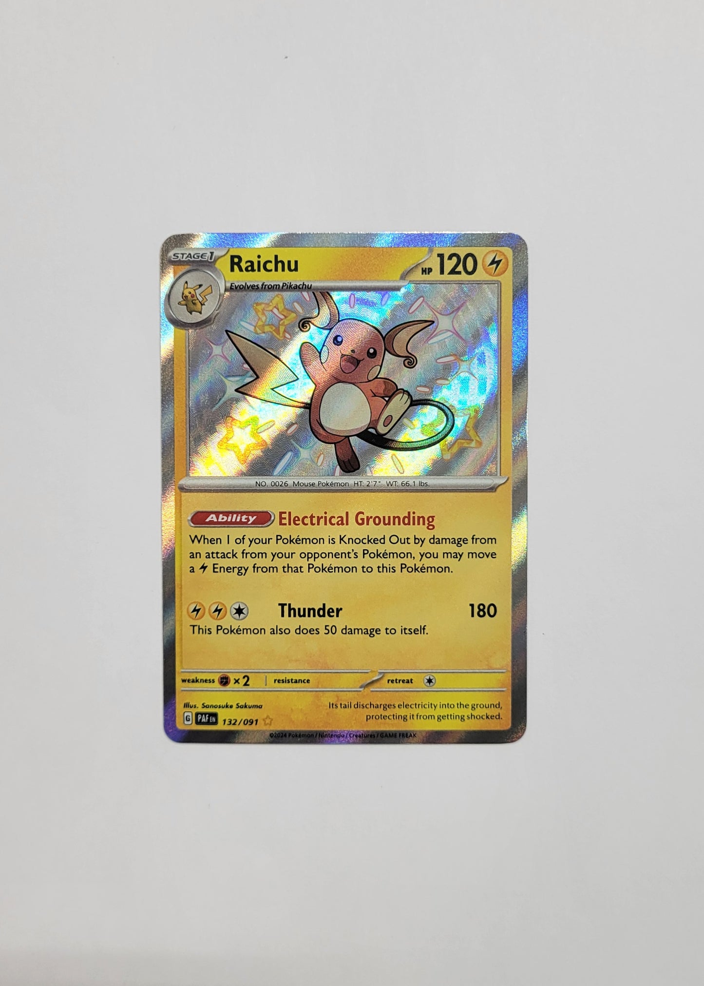 Raichu 132/091 - Paldean Fates