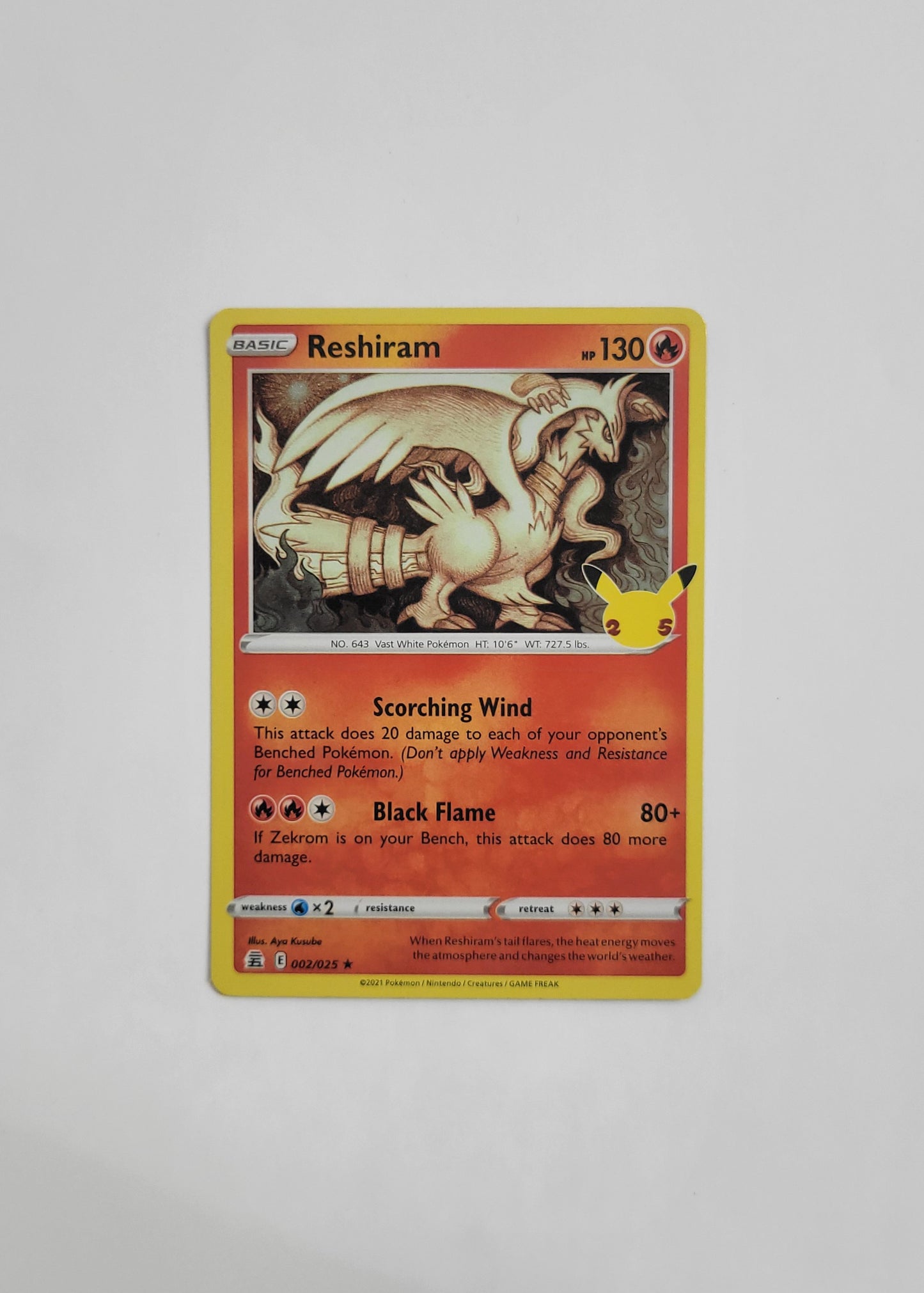 Reshiram 002/025 - Celebrations