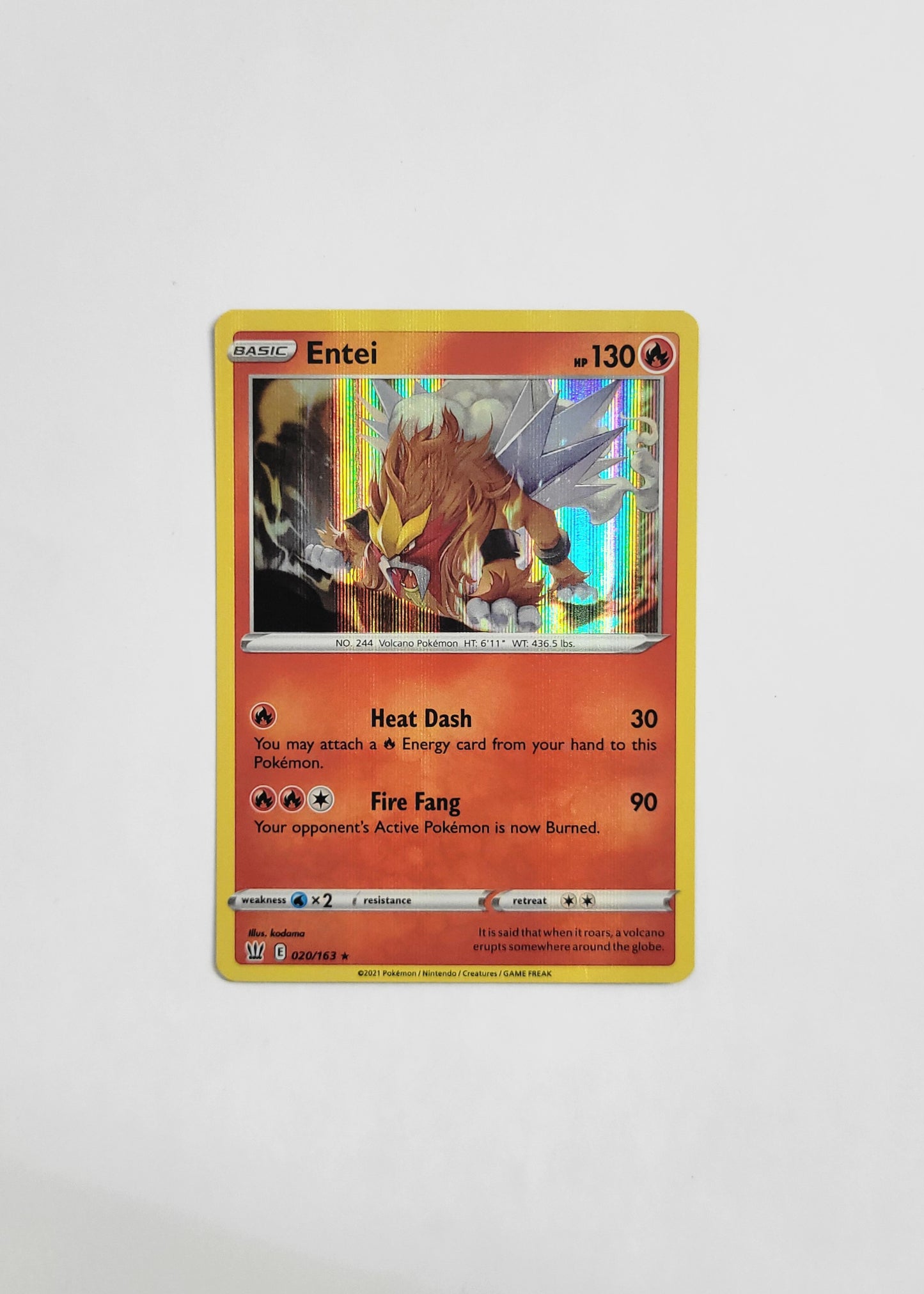 Entei 020/163 (Holo) - Battle Styles