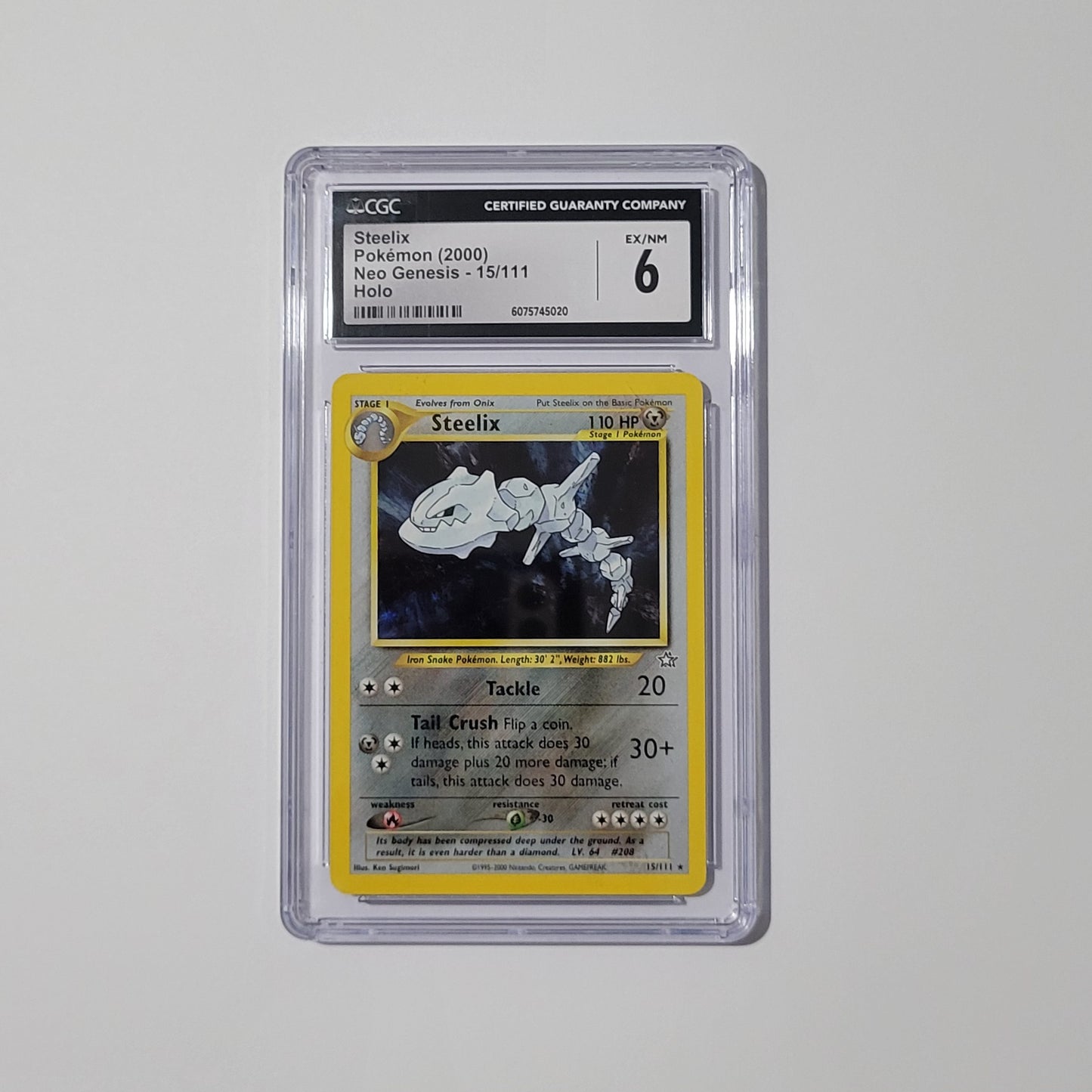 Steelix 15/111 - Neo Genesis - CGC 6