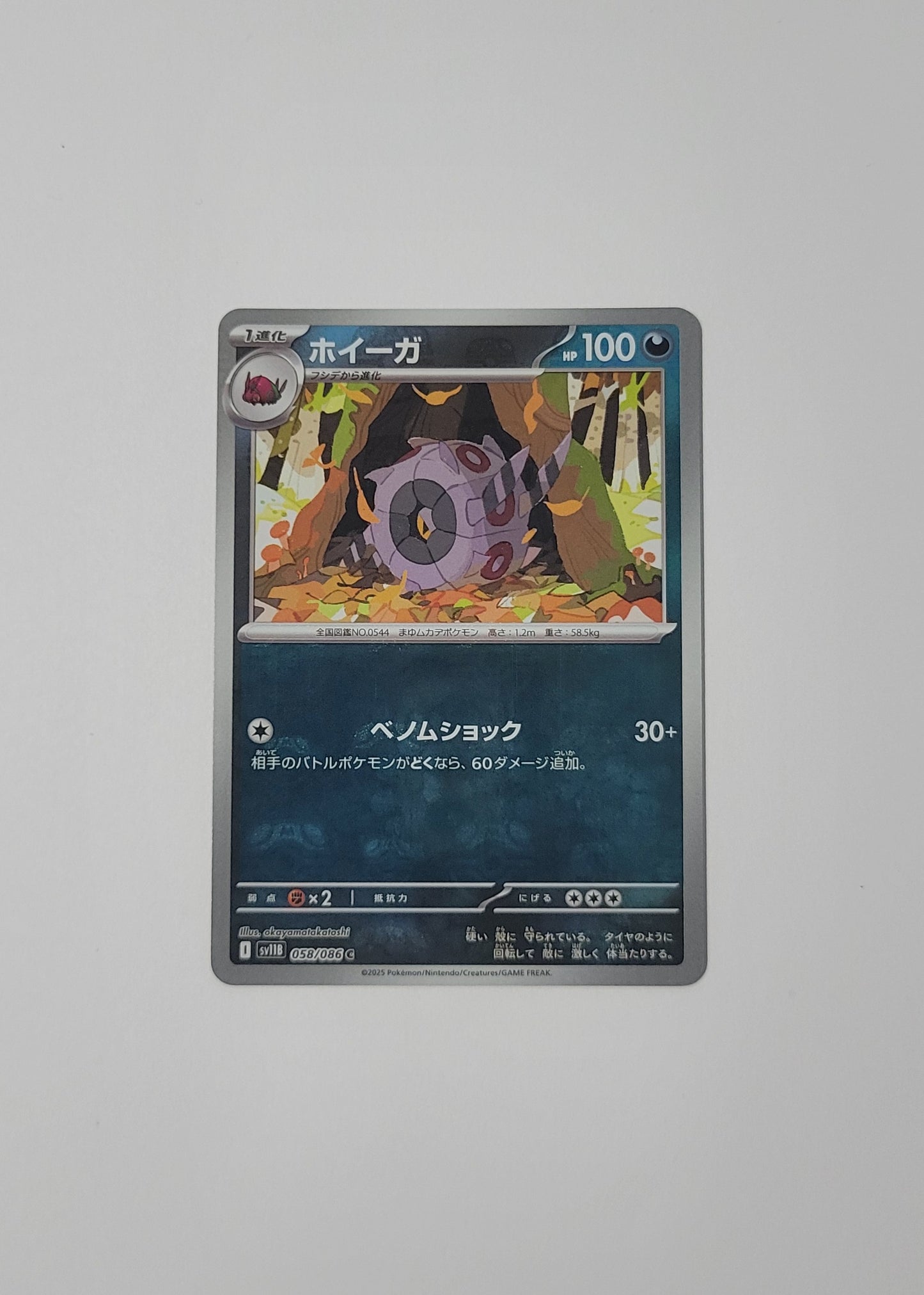 Whirlipede 058/086 (Master Ball) - Black Bolt (Japanese)