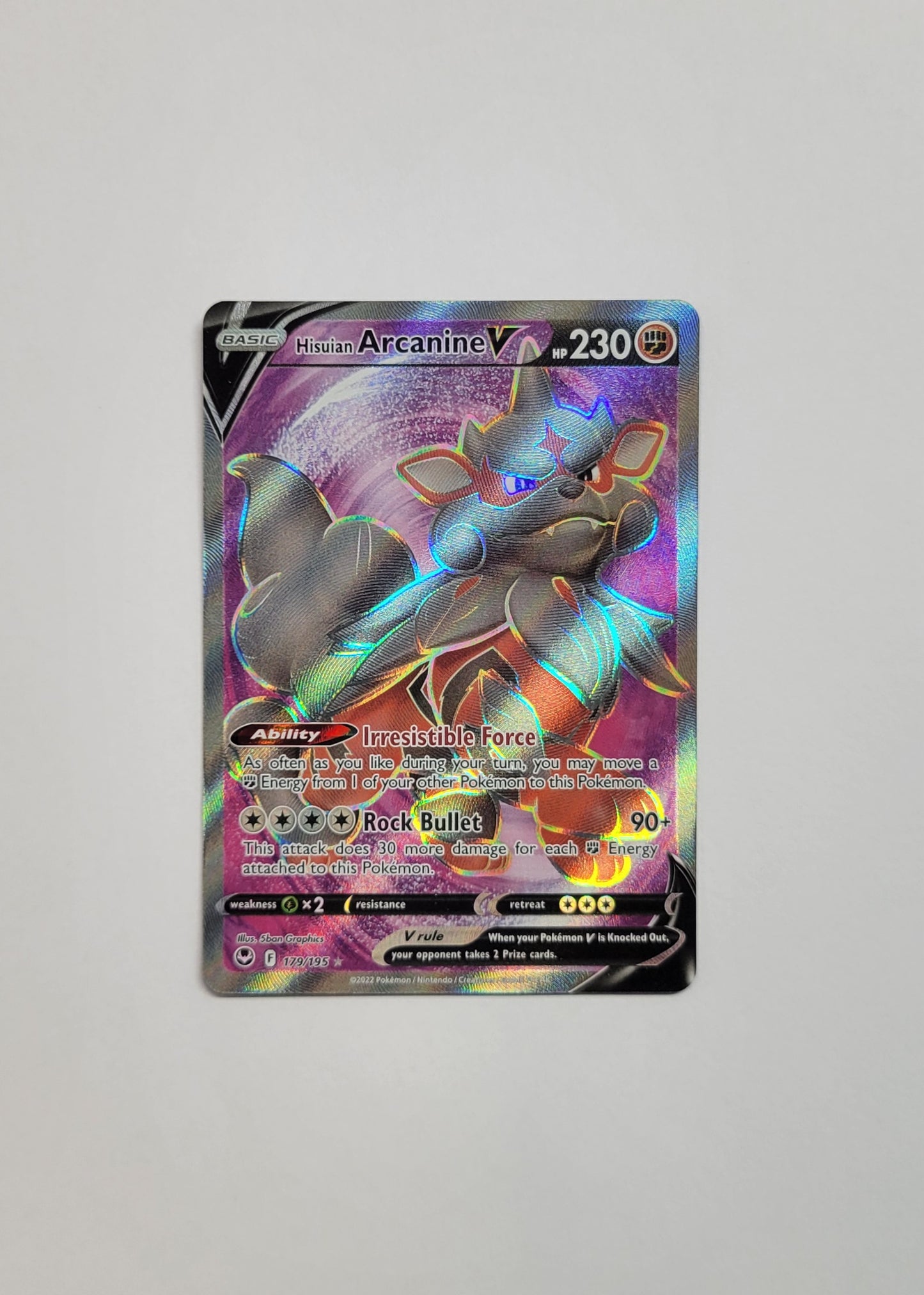 Hisuian Arcanine V 179/195 - Silver Tempest