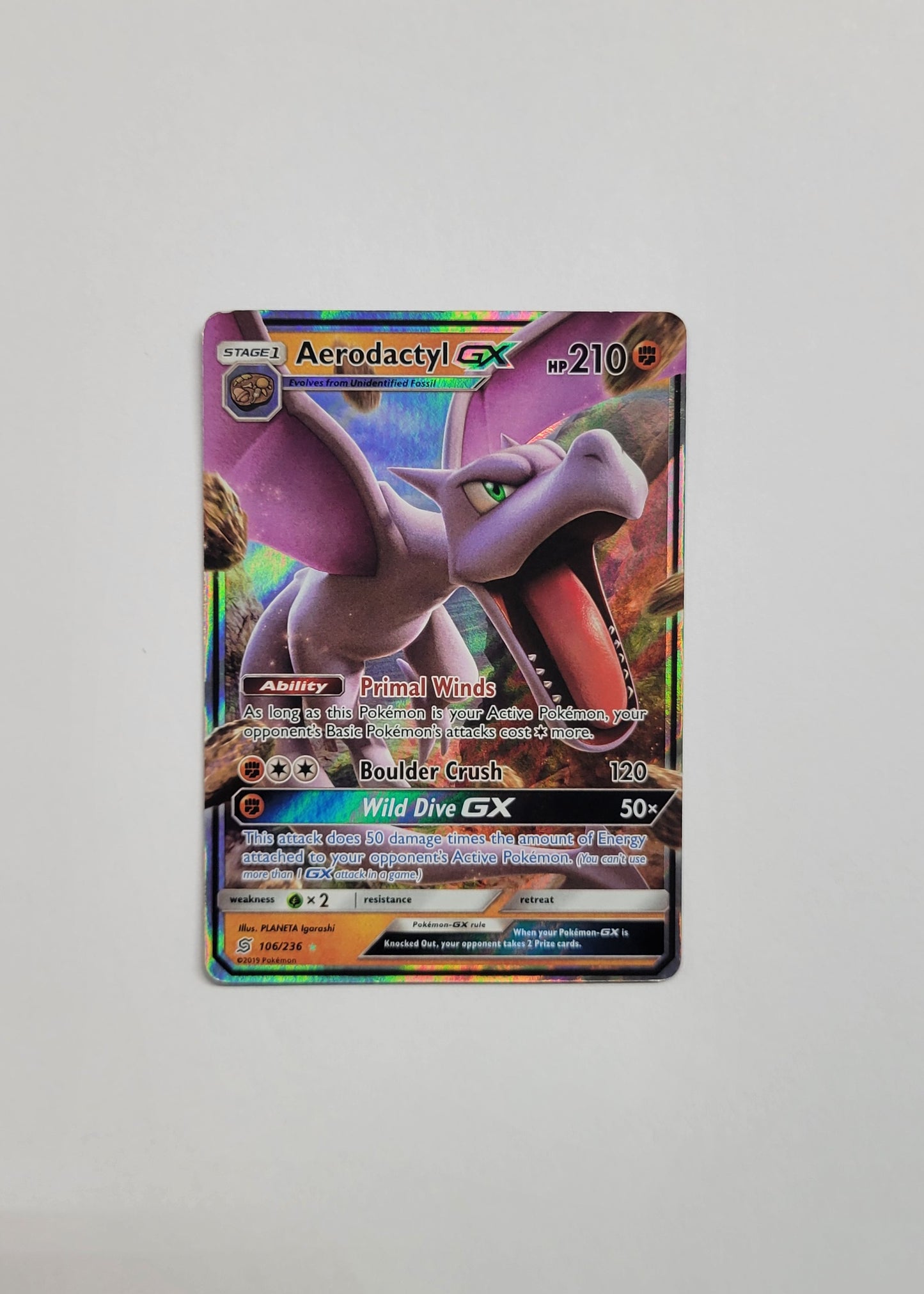 Aerodactyl GX 106/236 - Unified Minds