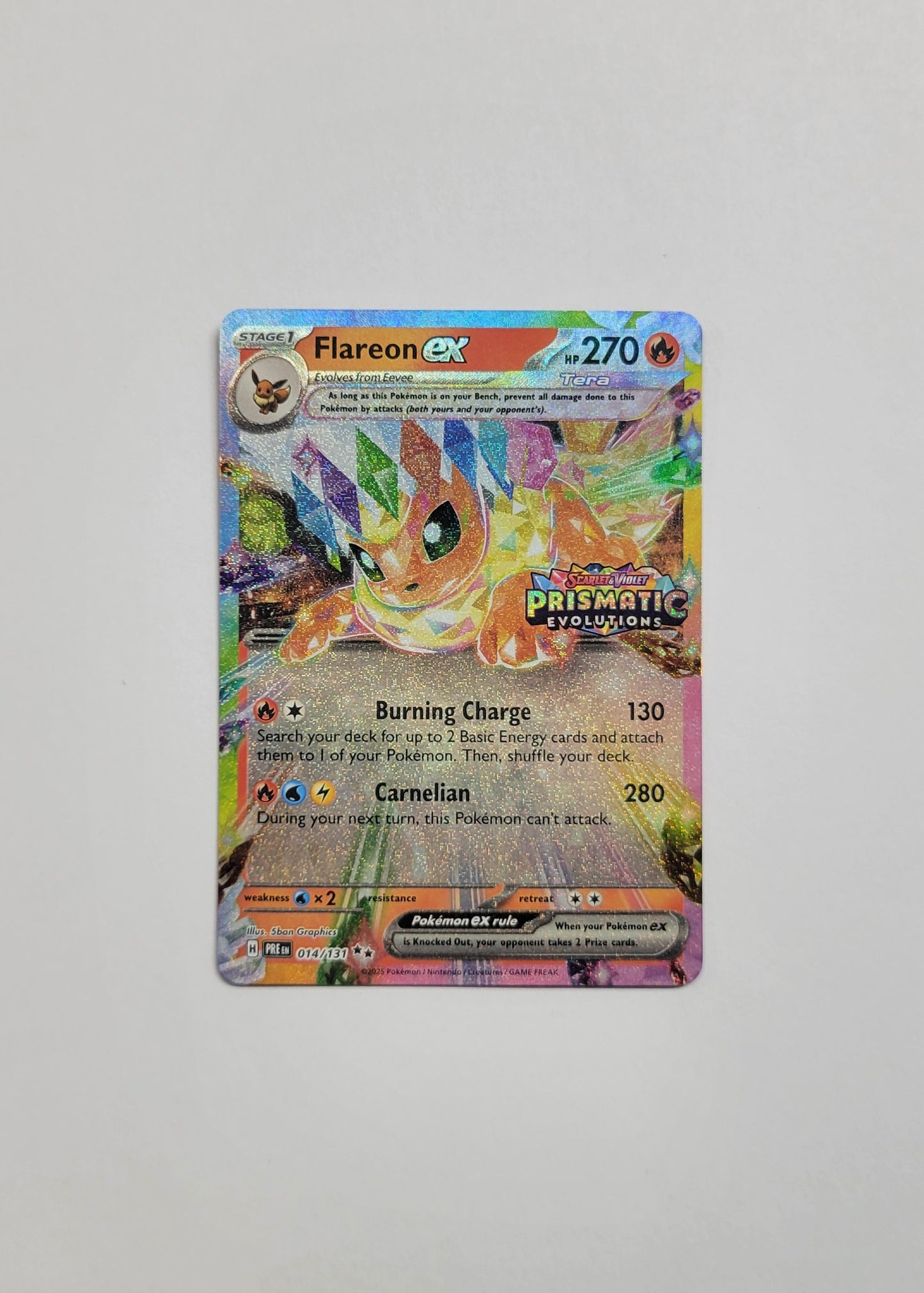 Flareon ex 014/131 (Stamped) - Prismatic Evolutions