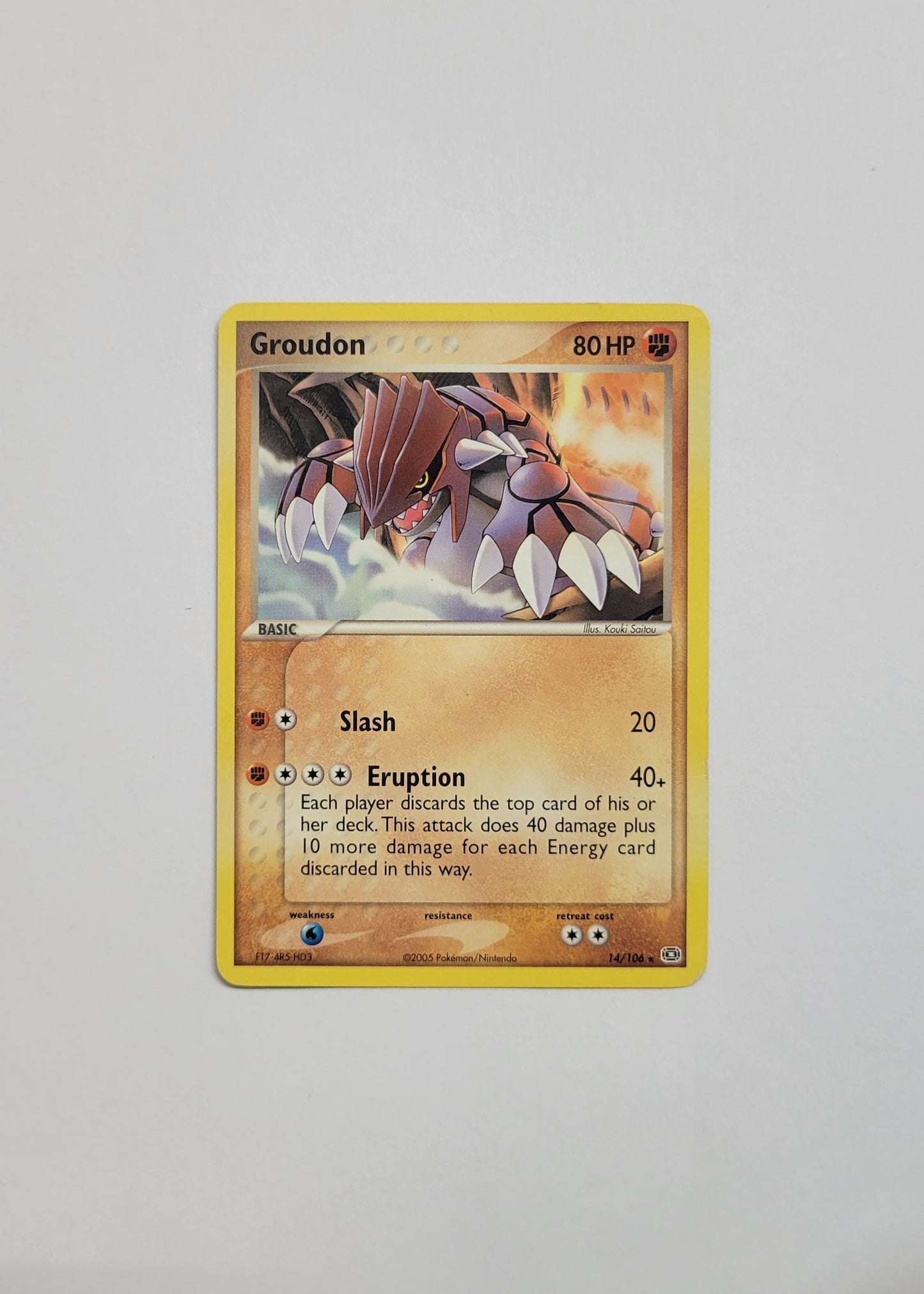 Groudon 14/106 (Non-Holo) - EX Emerald