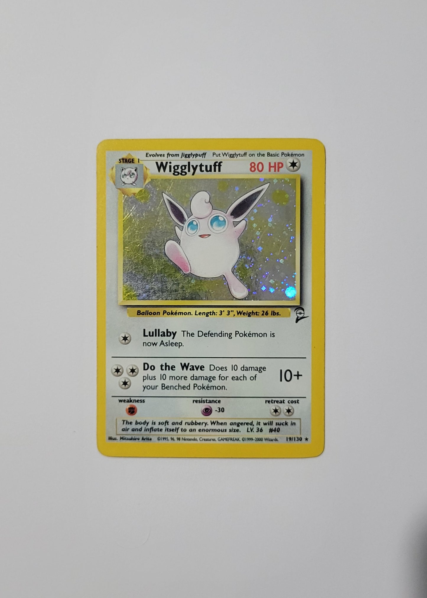 Wigglytuff 19/130 (Holo) - Base Set 2