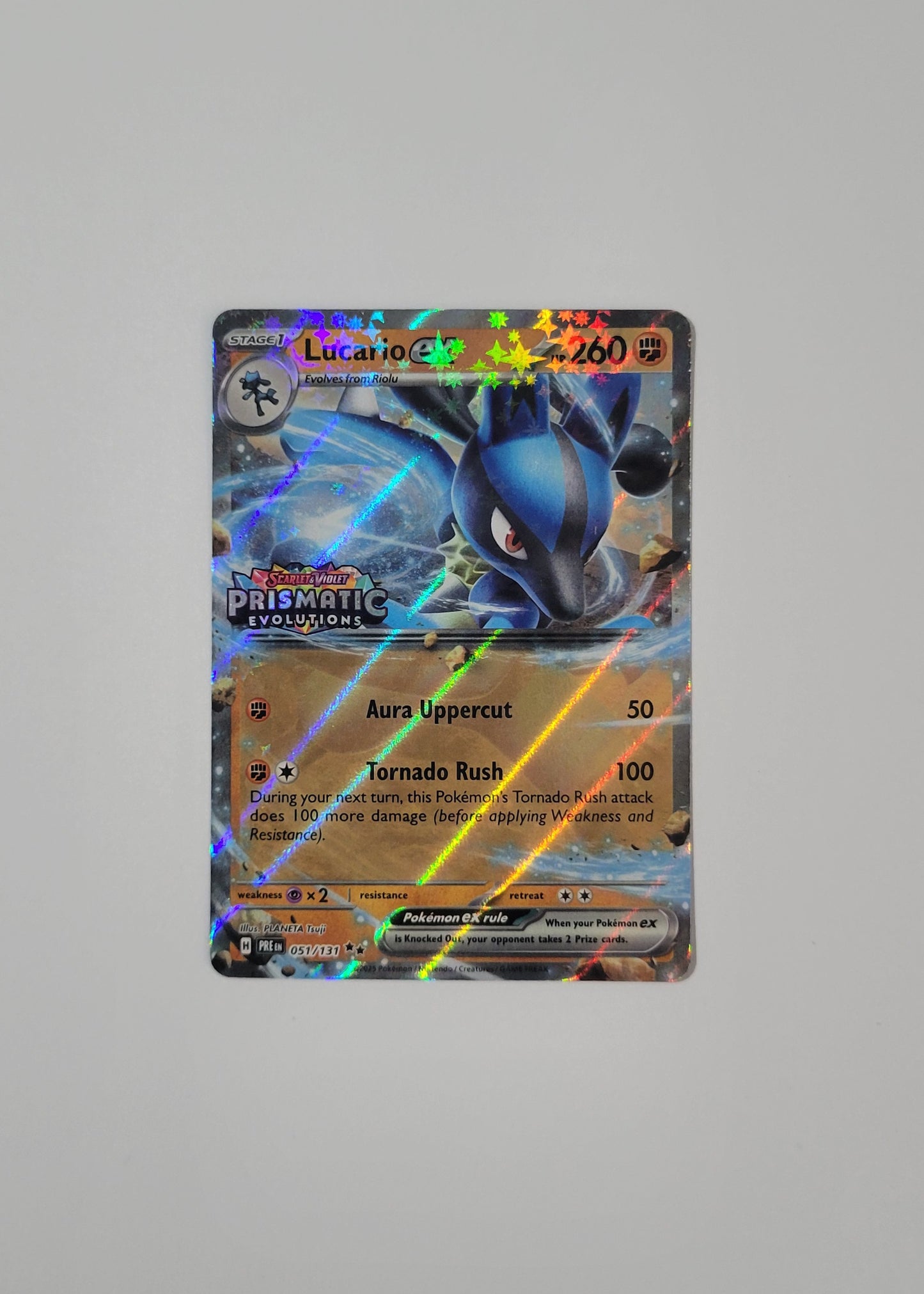 Lucario ex 051/131 (Stamped) - Prismatic Evolutions
