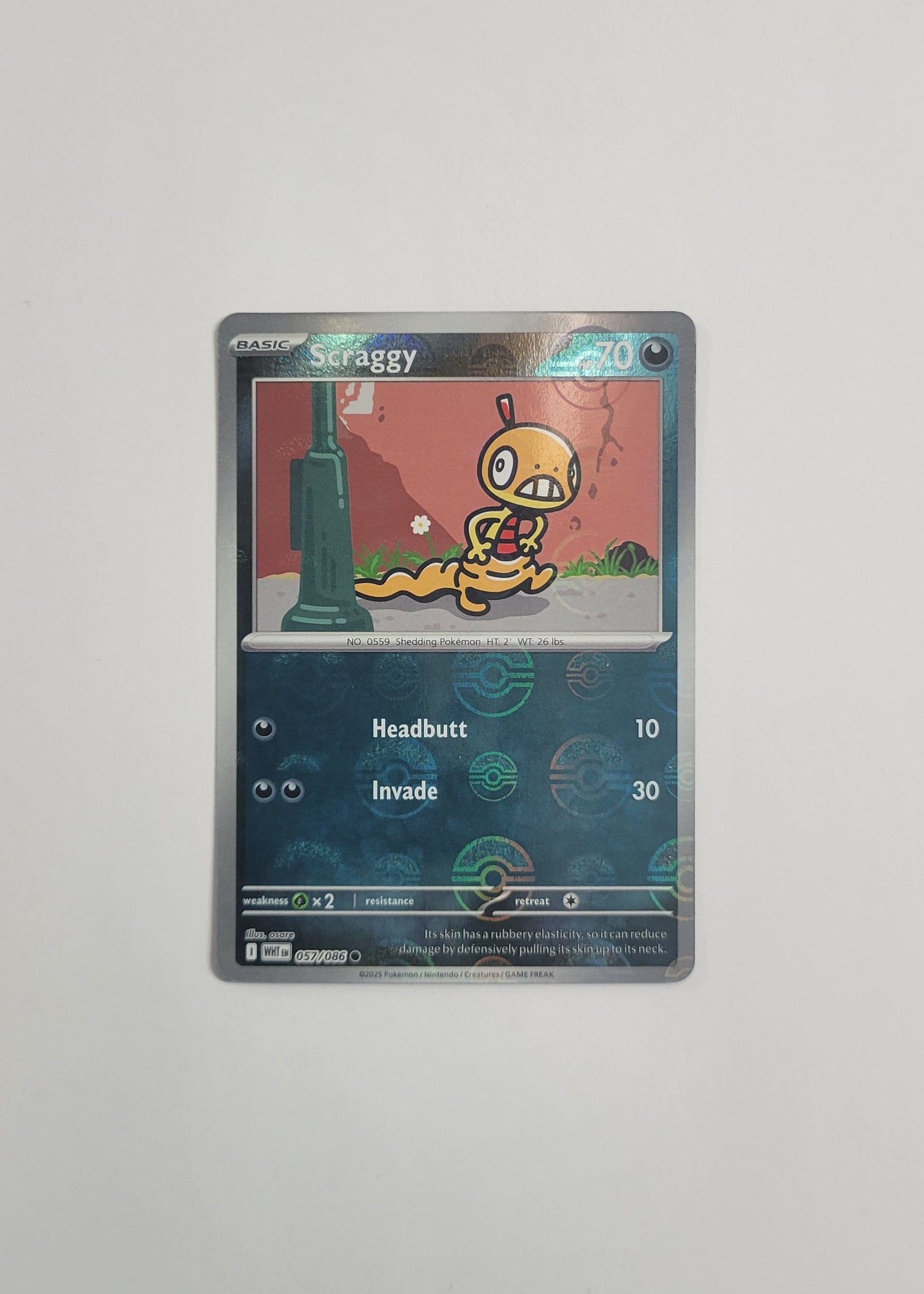 Scraggy 057/086 (Poké Ball) - White Flare