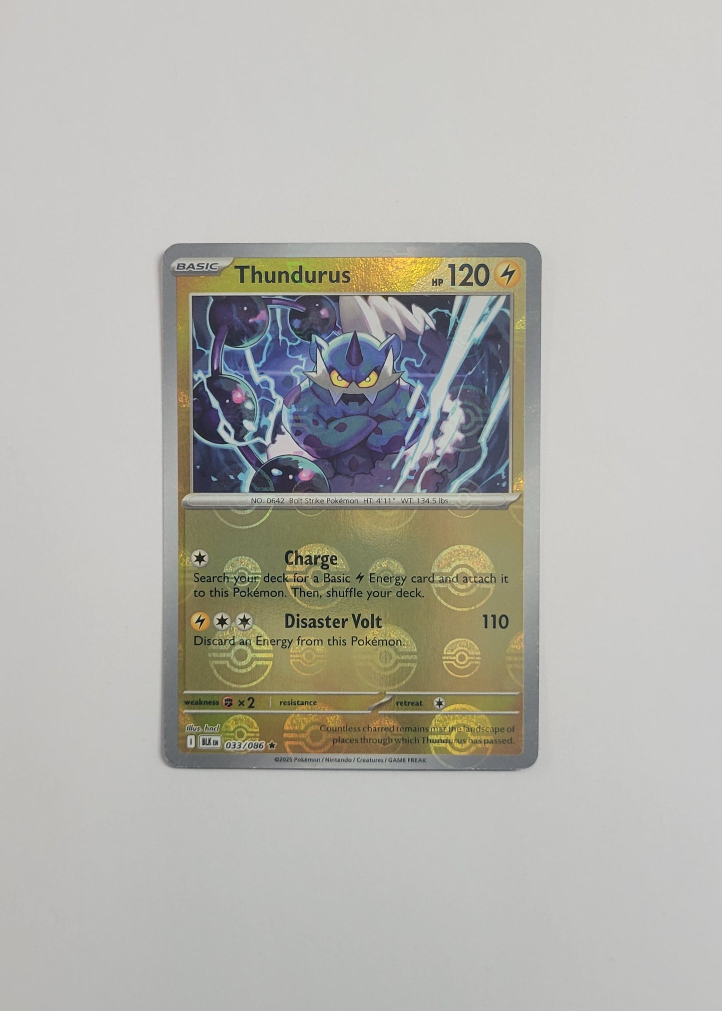 Thundurus 033/086 (Poké Ball) - Black Bolt
