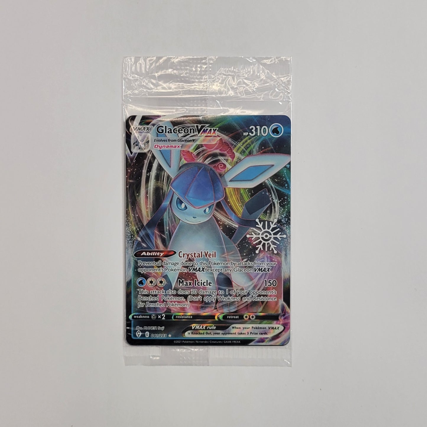 Glaceon VMAX 041/203 (Sealed, Stamped) - Holiday Calendar 2023