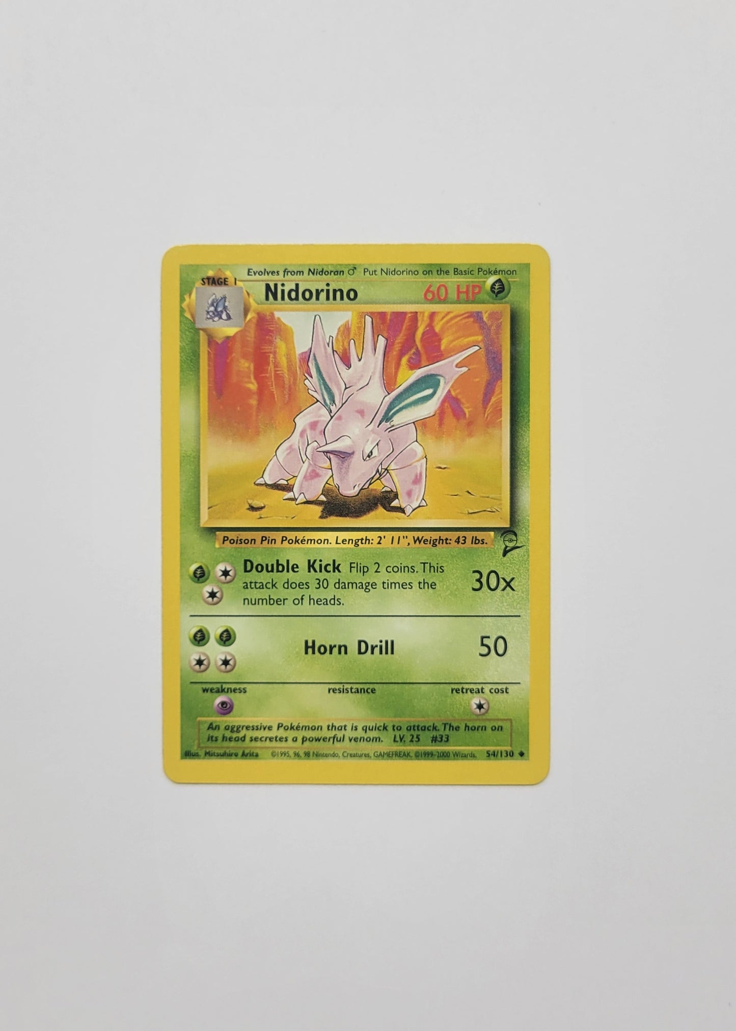 Nidorino 54/130 - Base Set 2