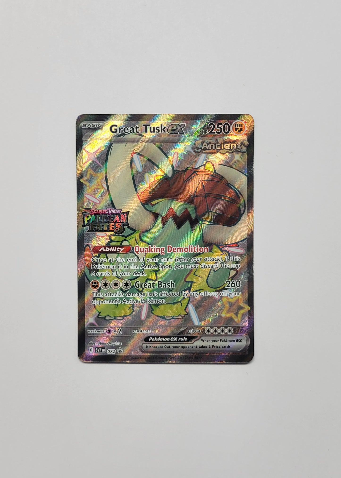 Great Tusk ex SVP072 (Stamped) - Black Star Promo