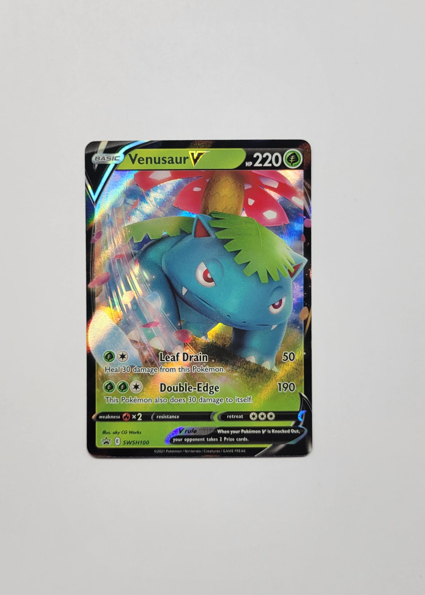 Venusaur V SWSH100 - Black Star Promo