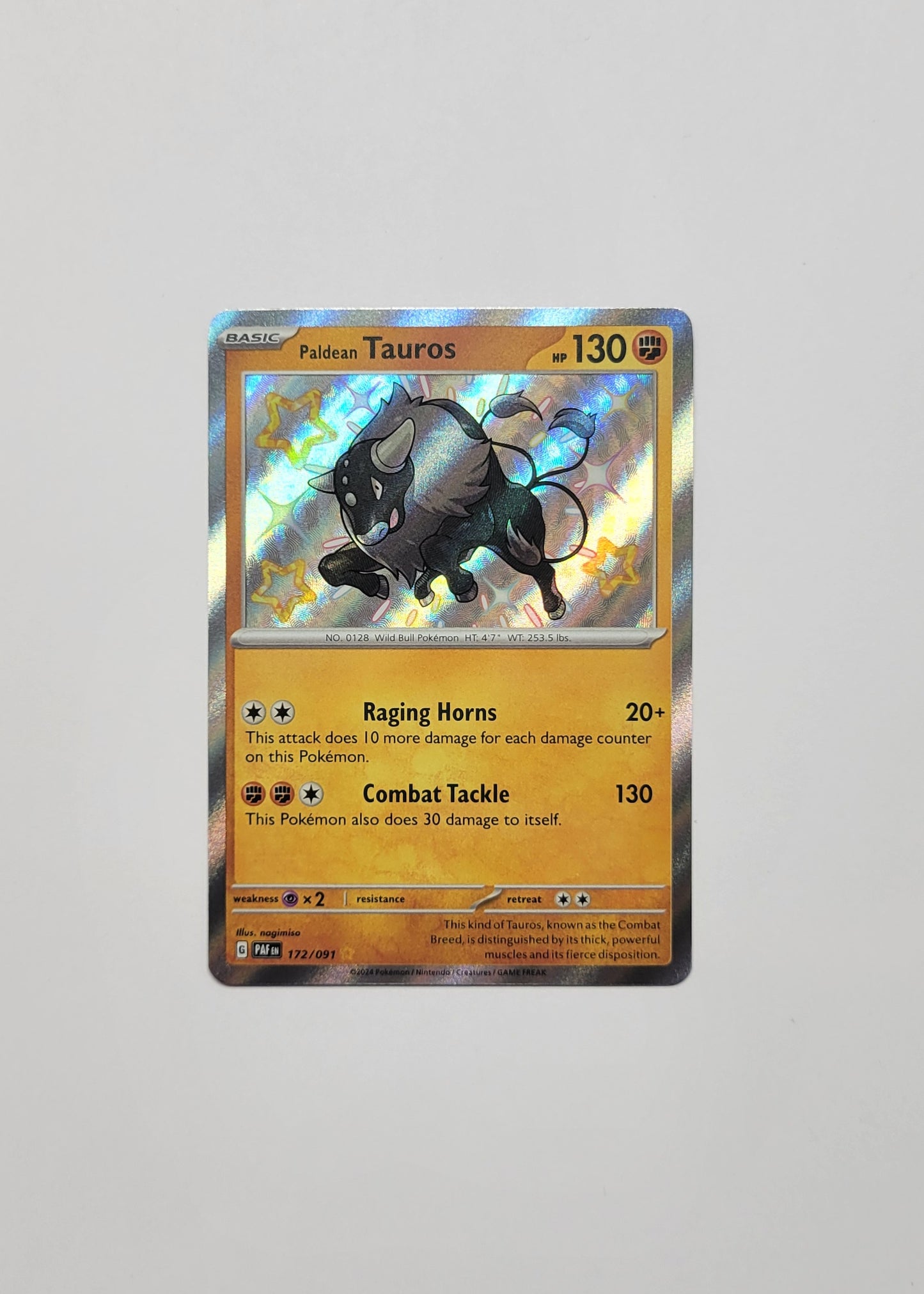 Paldean Tauros 172/091 - Paldean Fates