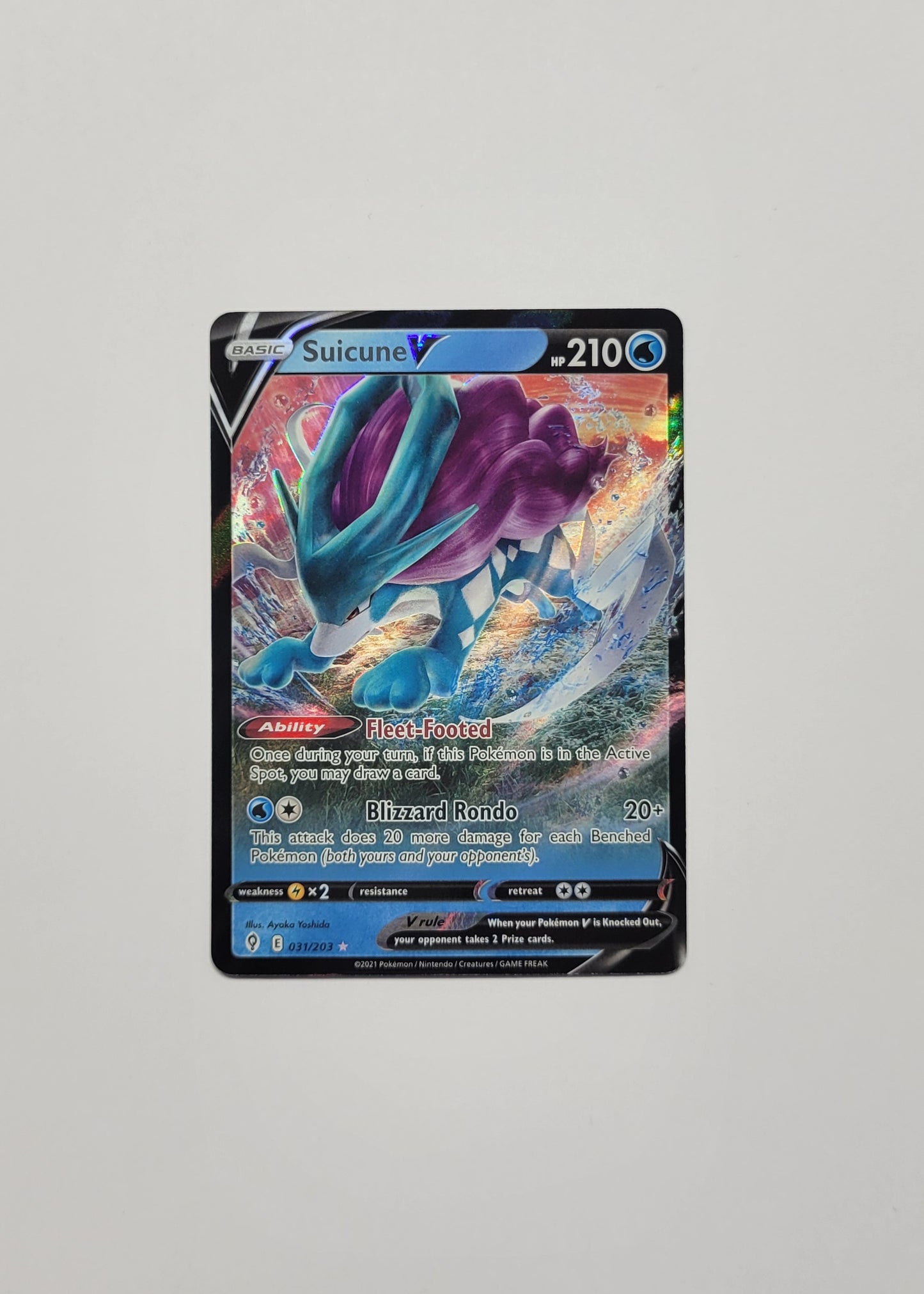 Suicune V 031/203 - Evolving Skies