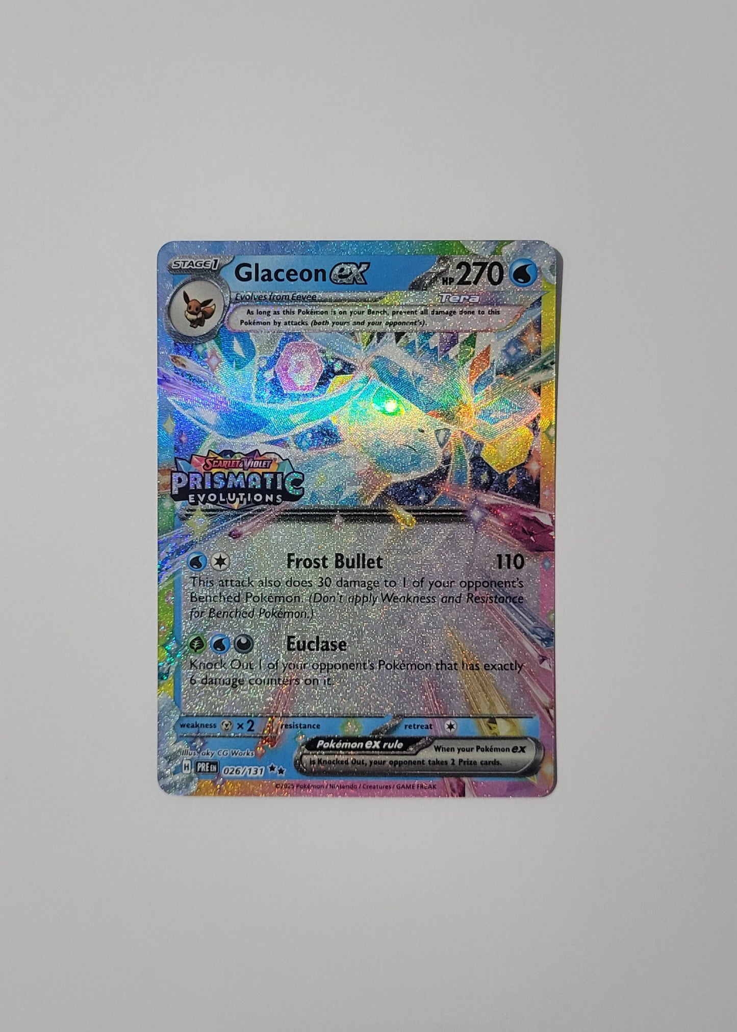 Glaceon ex 026/131 (Stamped) - Holiday Calendar 2025