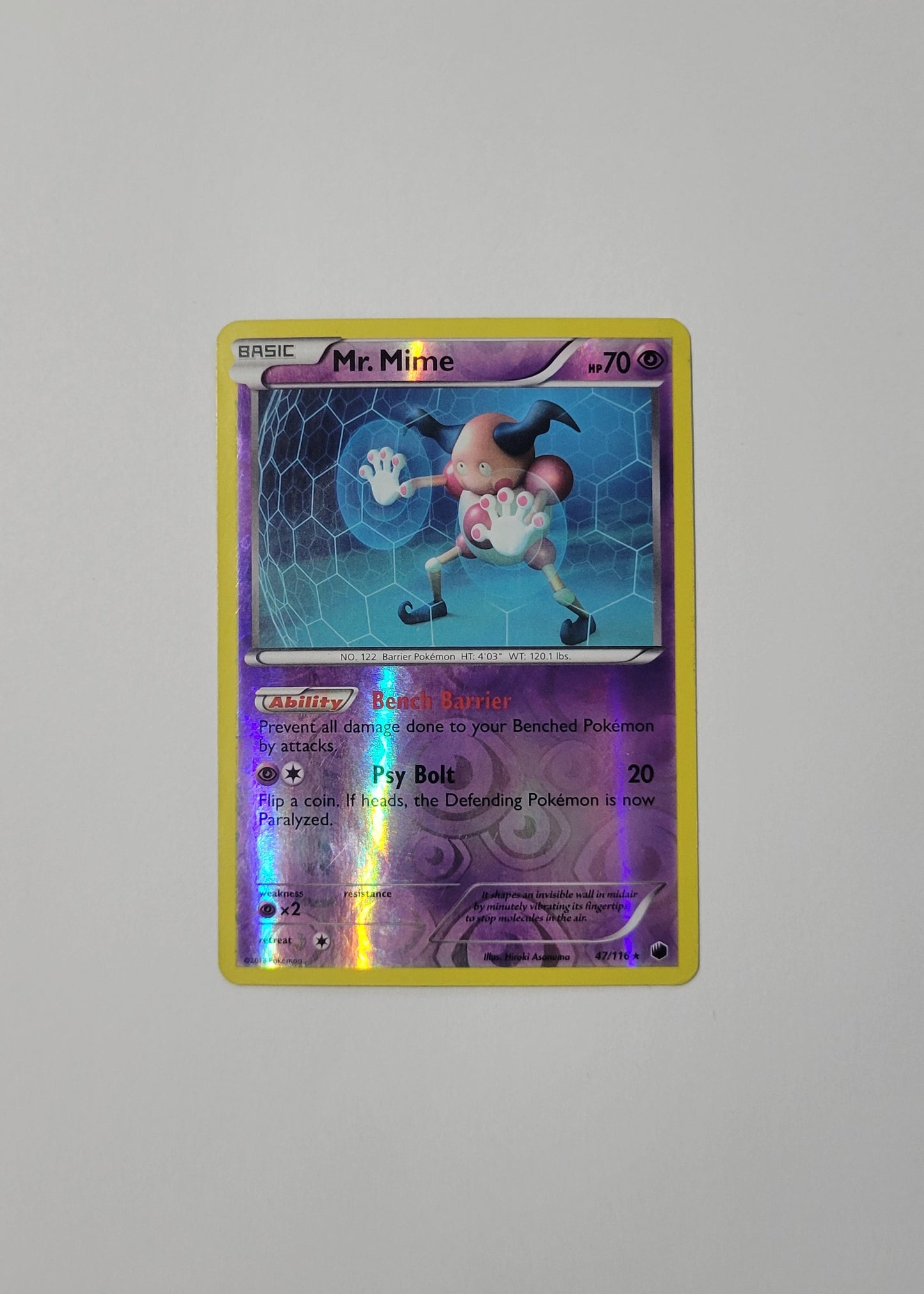 Mr. Mime 47/116 (Reverse Holo) - Plasma Freeze