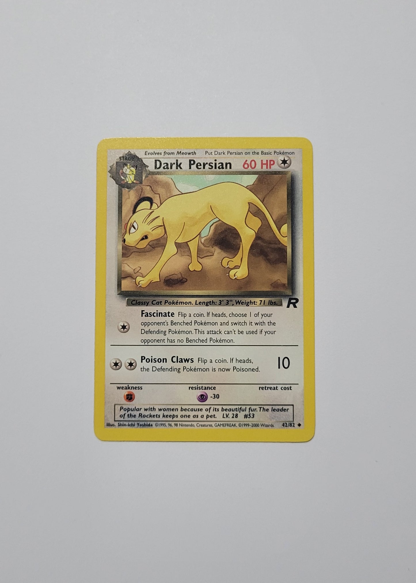 Dark Persian 42/82 - Team Rocket